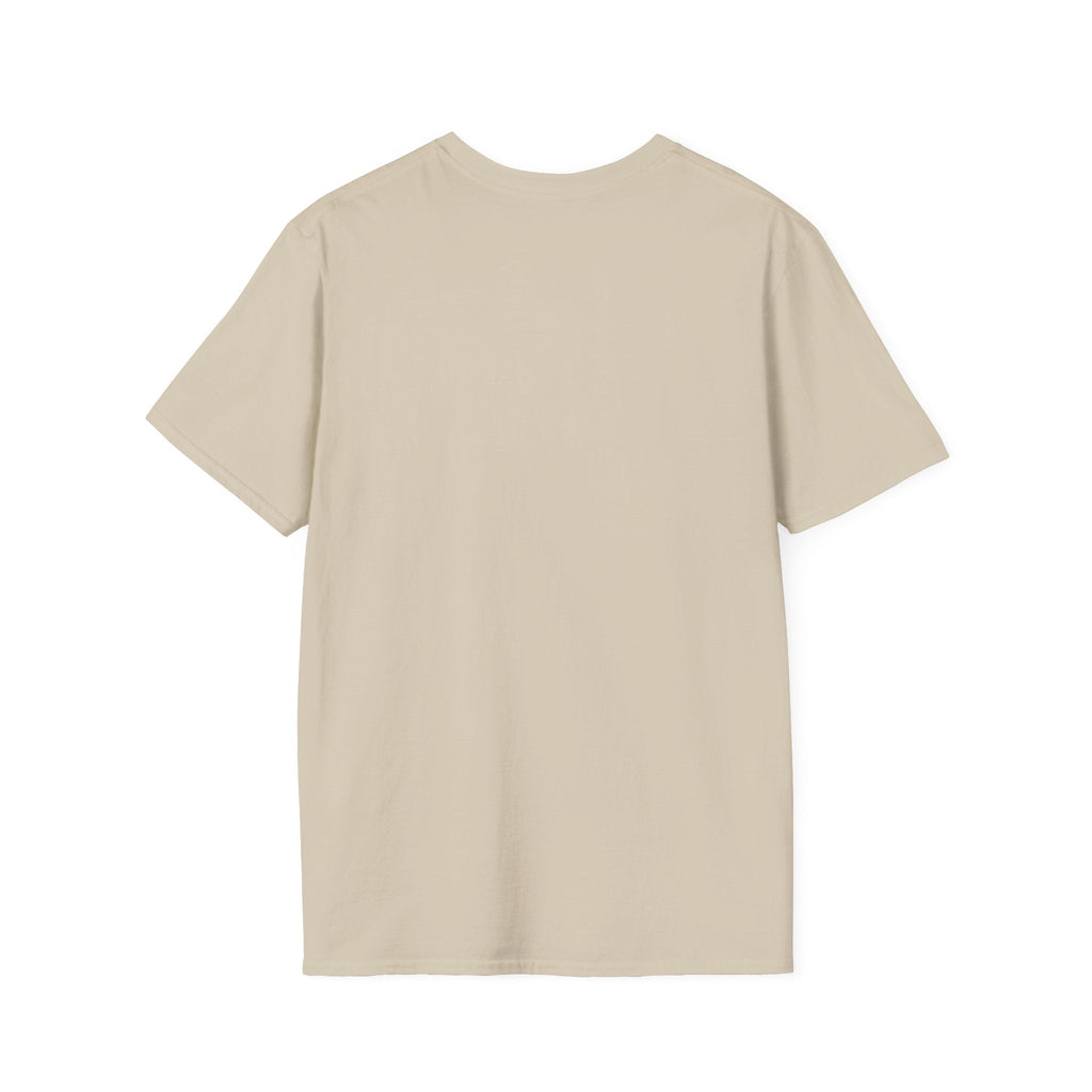 Back view of the Arizona Sunset Unisex Softstyle T-Shirt in beige, showcasing its classic fit and soft fabric.