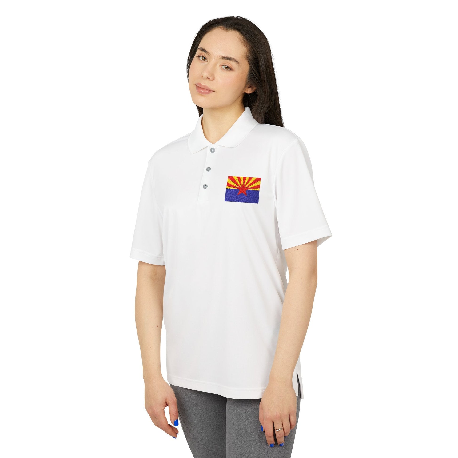 Arizona Flag Performance Polo for Active Lifestyle Printify