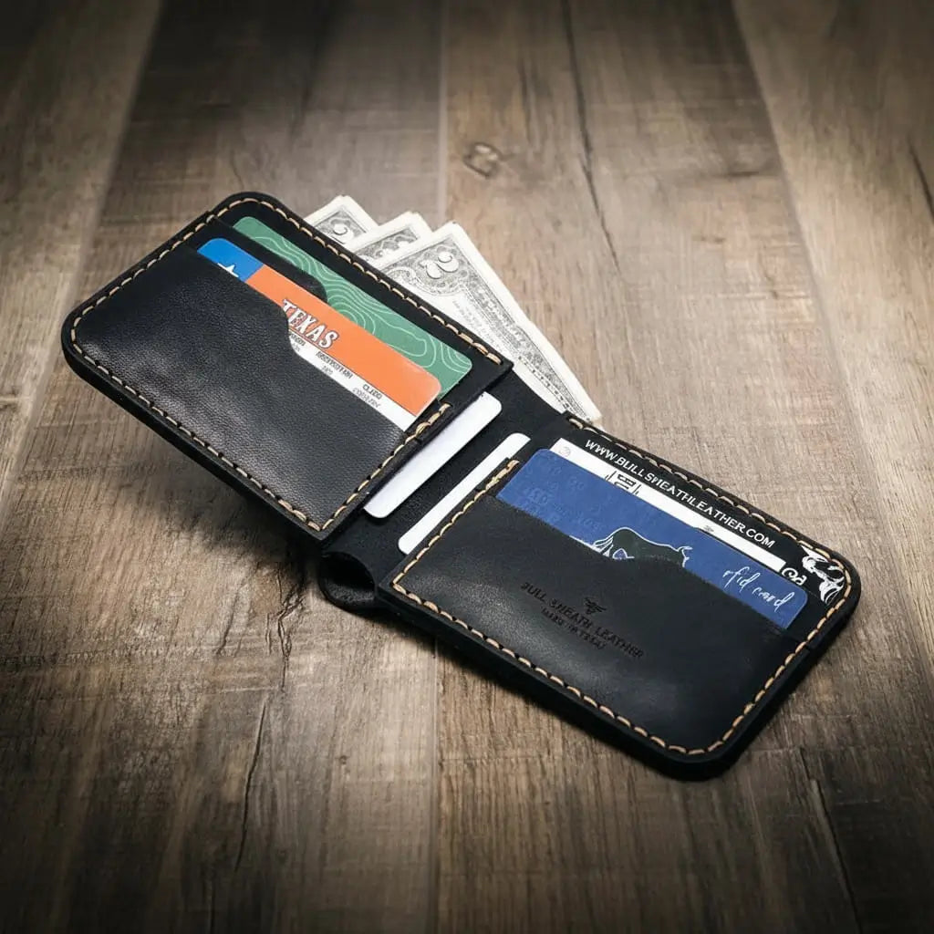Rio Grande bifold full-grain leather wallet, view 13