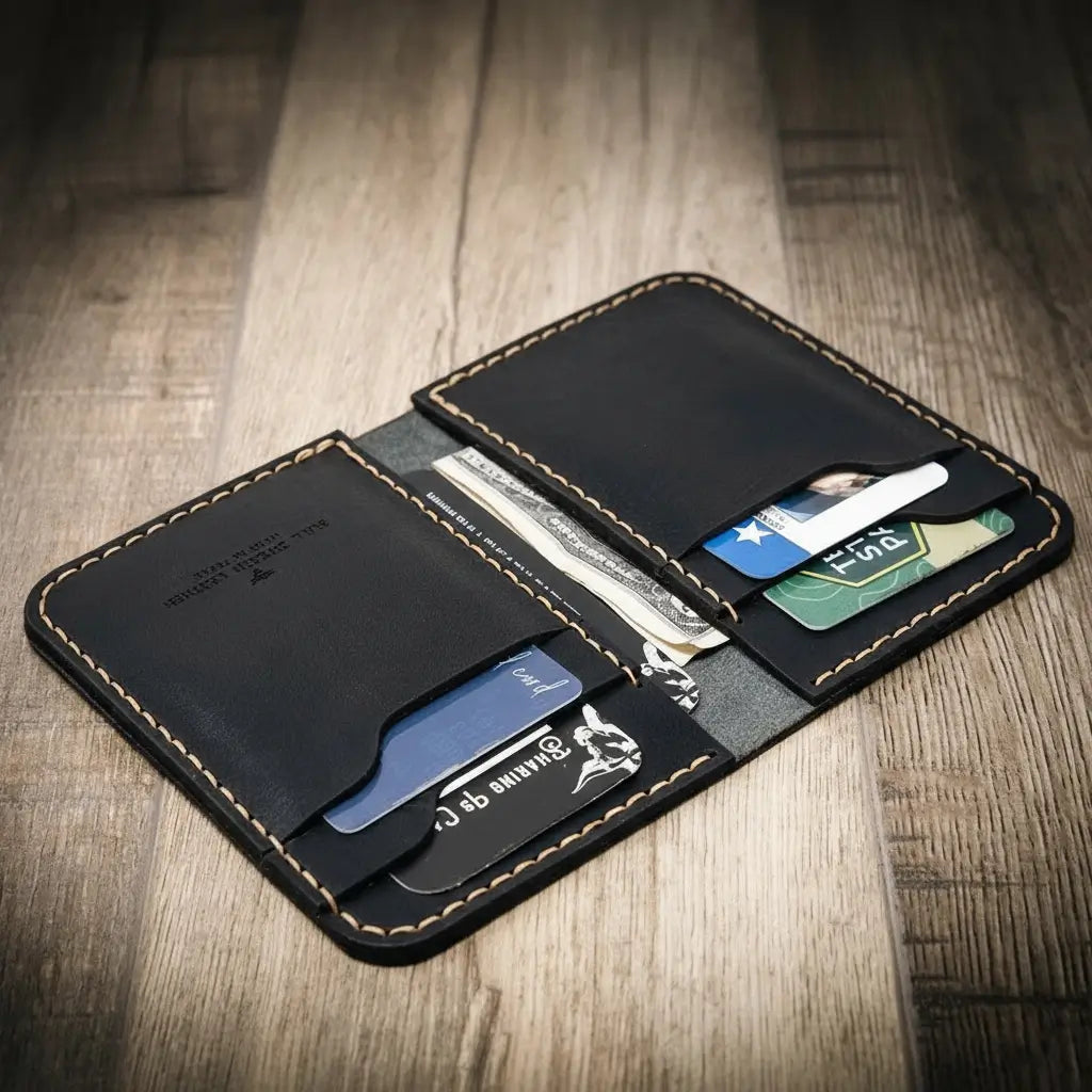 Tyler vertical leather wallet, view 12