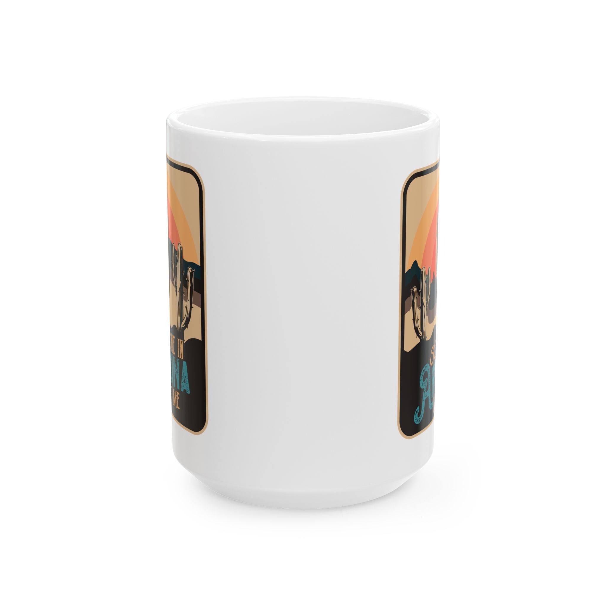 Retro Desert Landscape Ceramic Mug