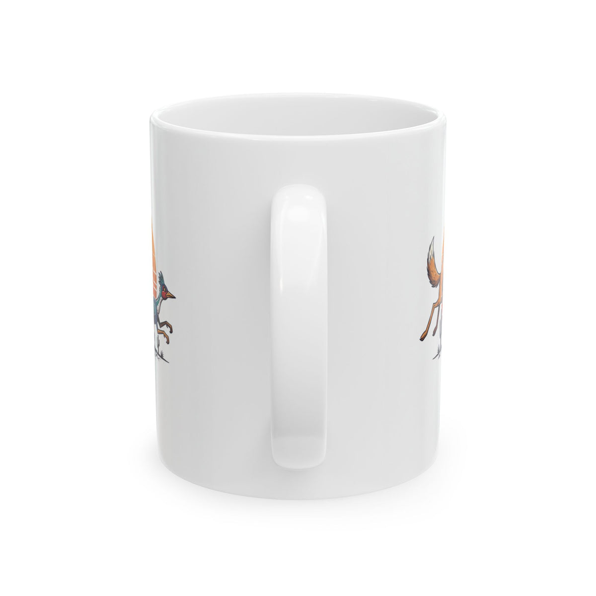 Coyote Wins Ceramic Mug — 'coyote wins' Text Design (11oz & 15oz) — front view 2
