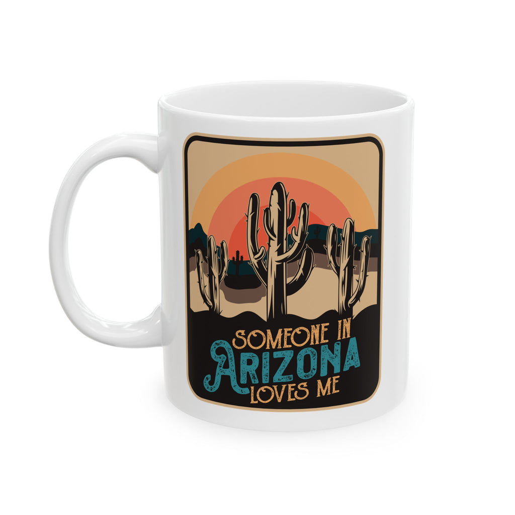 Retro Desert Landscape Ceramic Mug