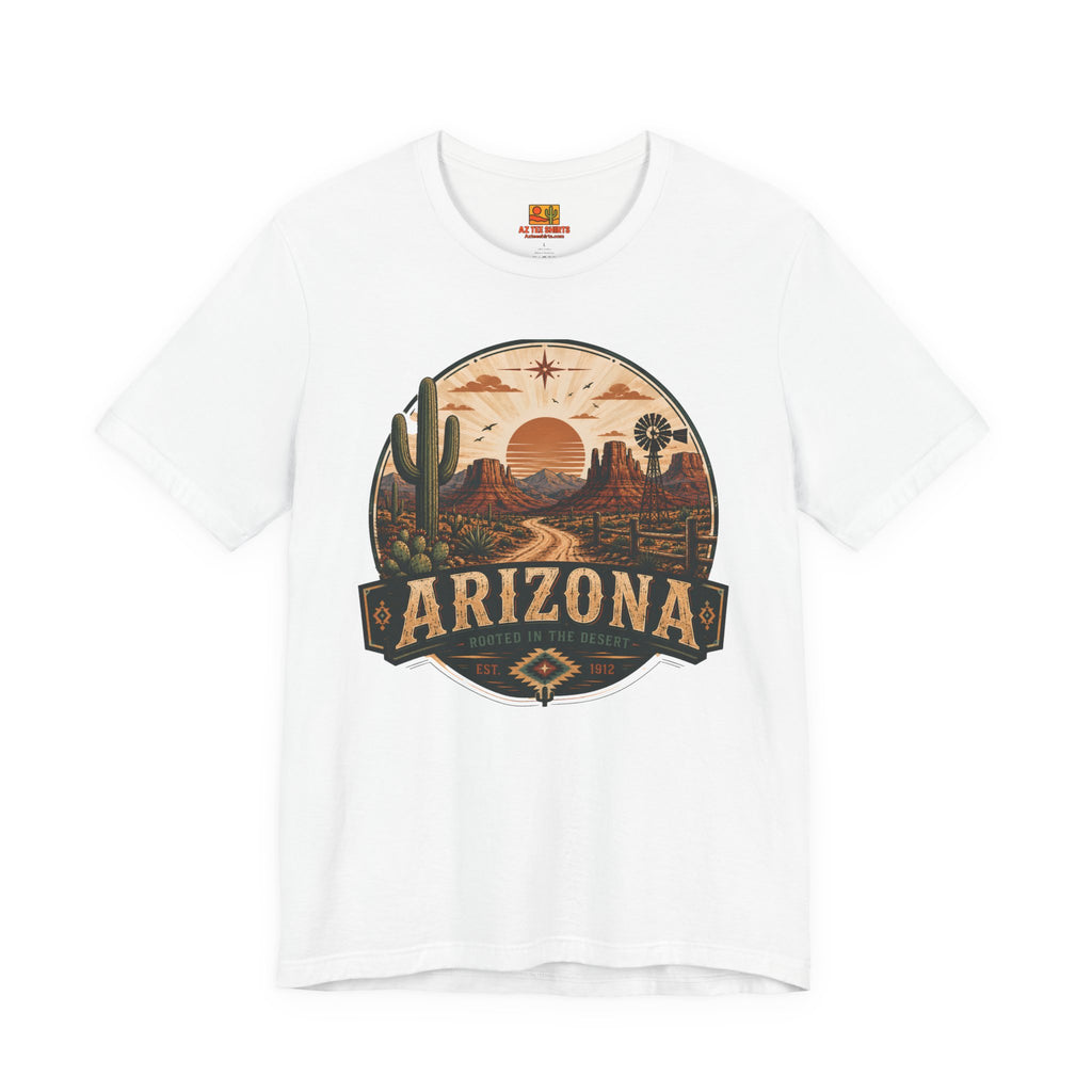 Arizona Desert Tee retro sunset cactus T-shirt by AZ Tee Shirts - view 7