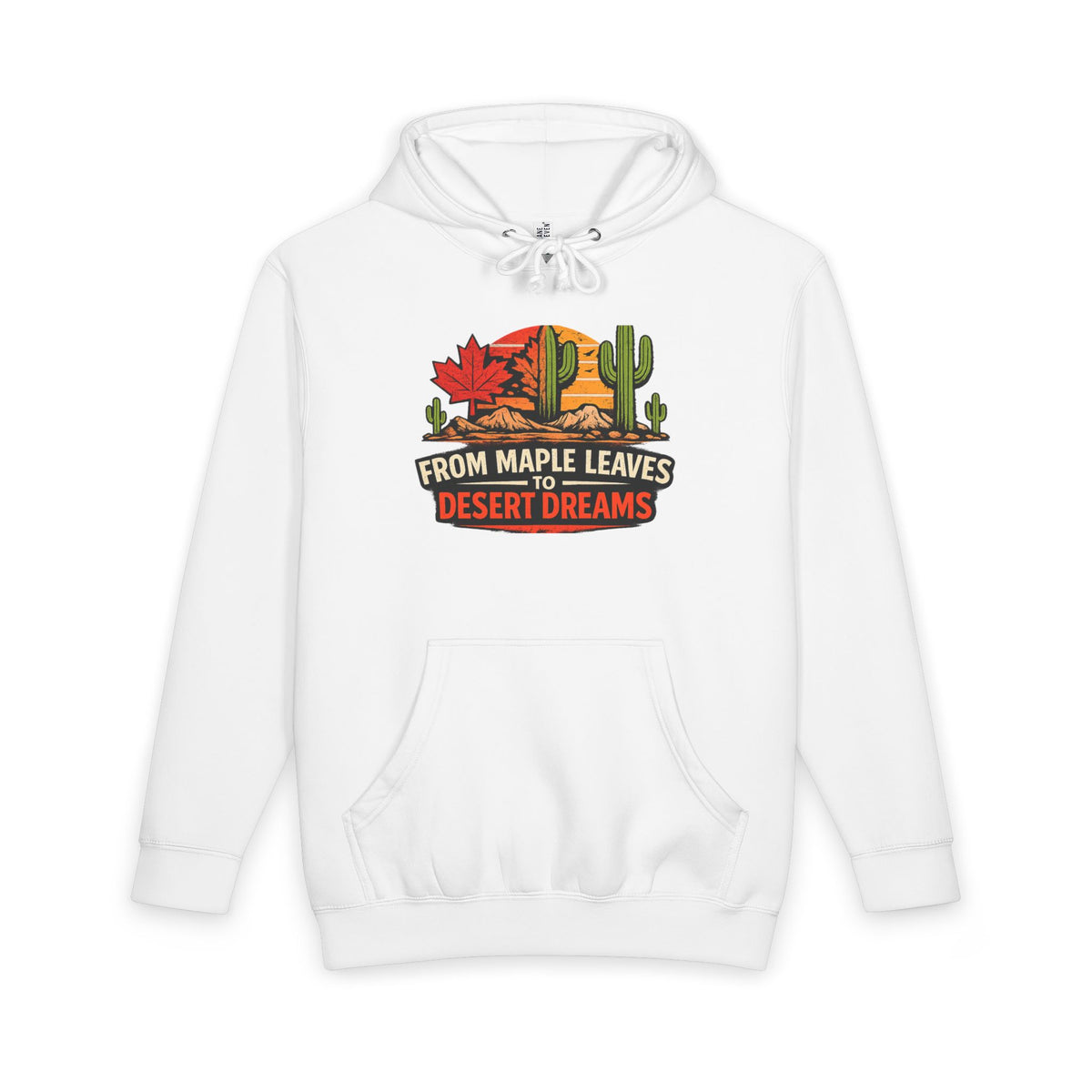 Arizona Desert Hoodie — From Maple Leaves to Desert Dreams Pullover — alternate view