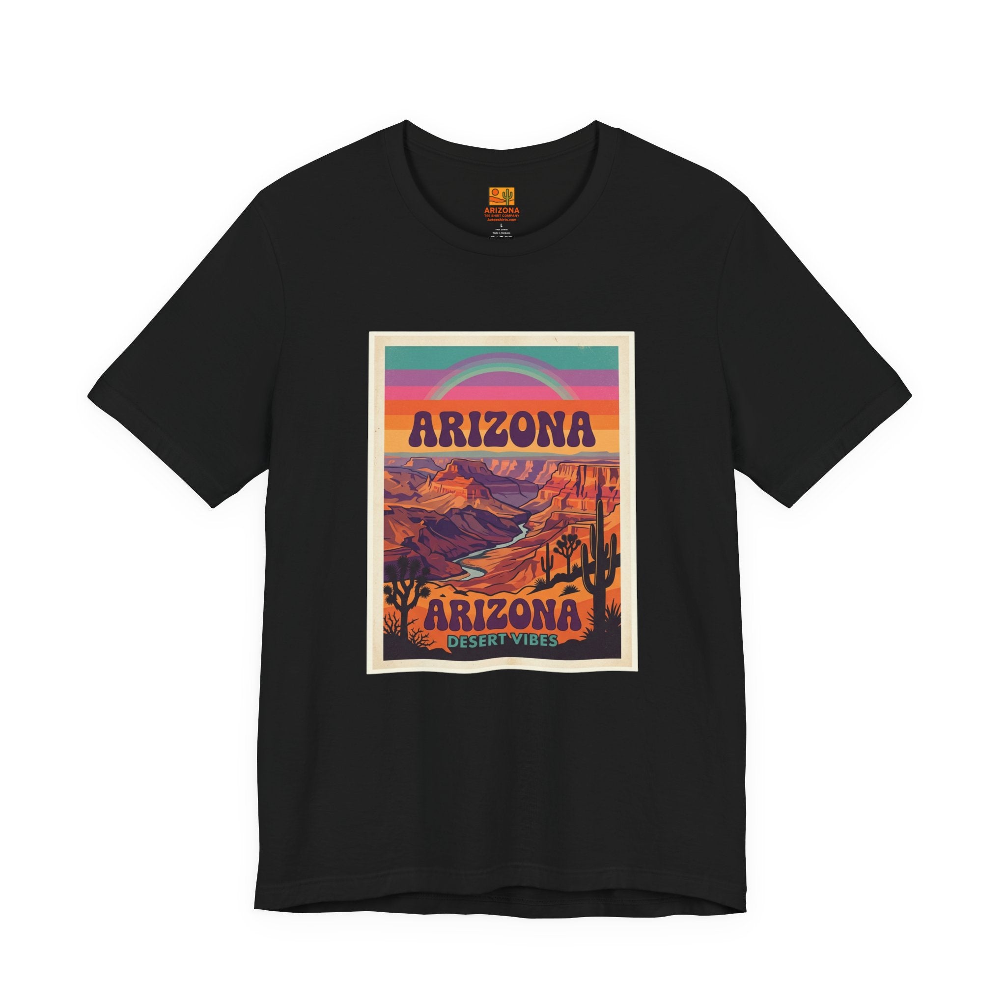 Arizona Sunset Tee — Retro Desert Graphic T-Shirt — front view