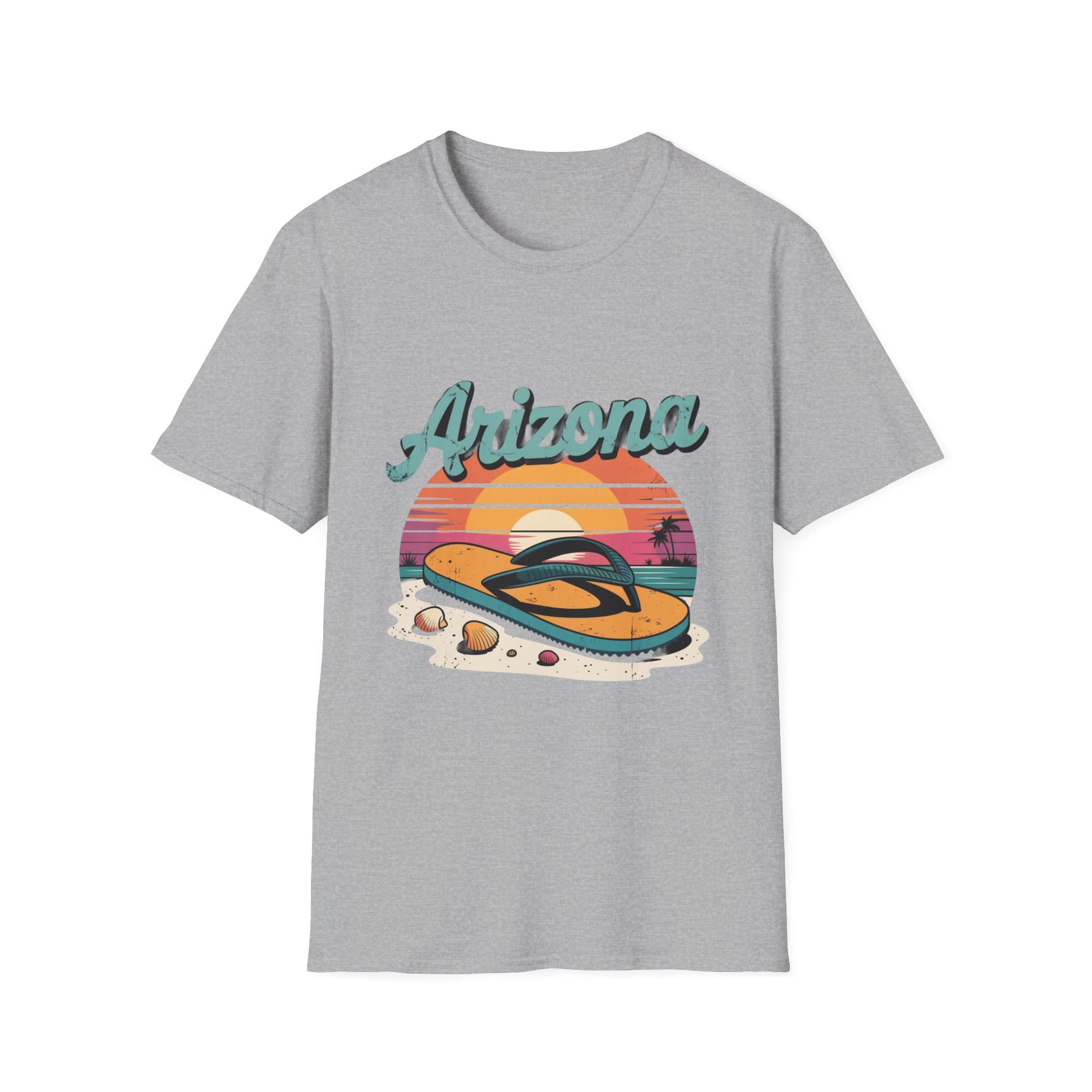 Arizona Retro Sunset T-Shirt, Vacation Shirt, Travel Tee, Summer Apparel, Beachwear, Gift for Adventure Lovers