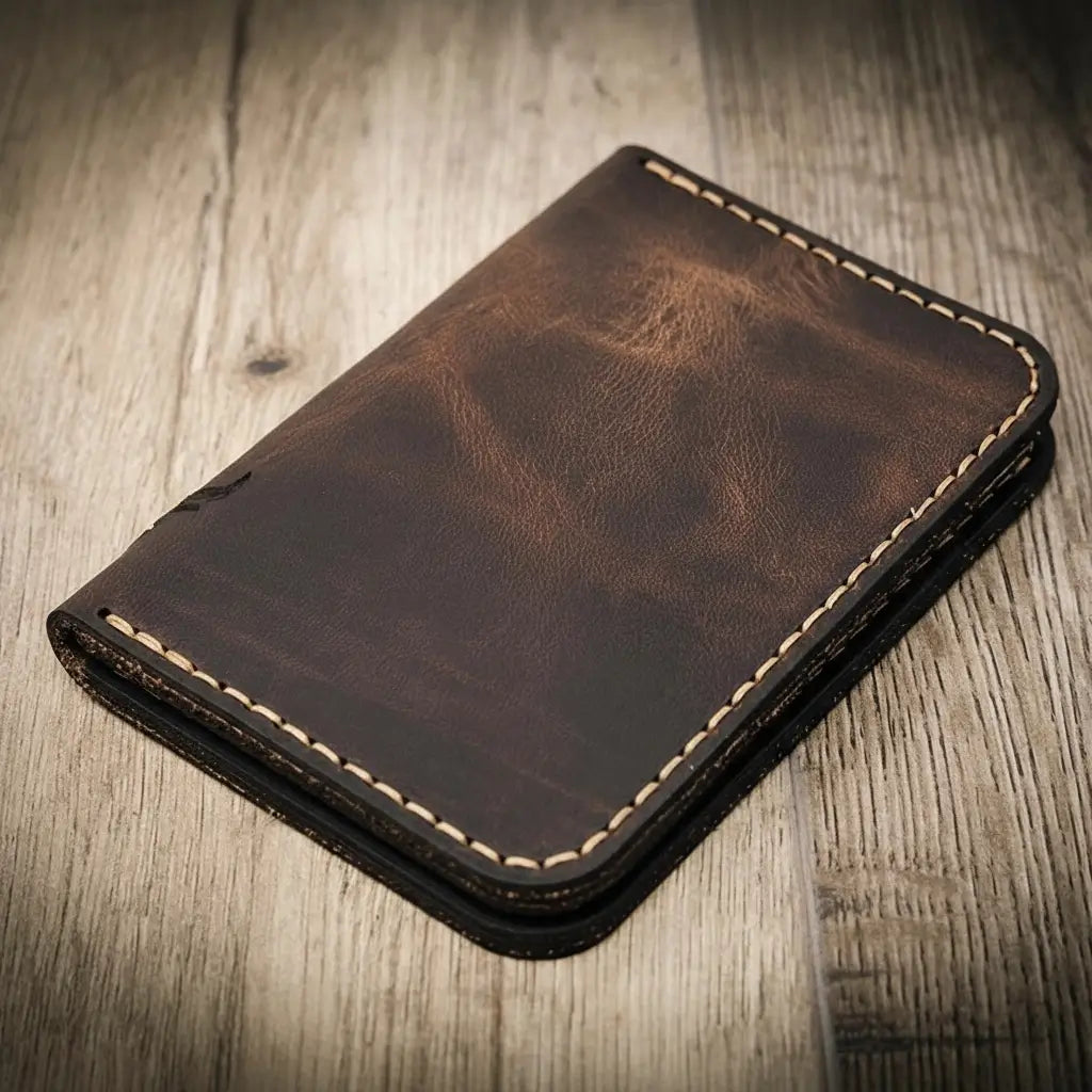 Tyler vertical leather wallet, view 5