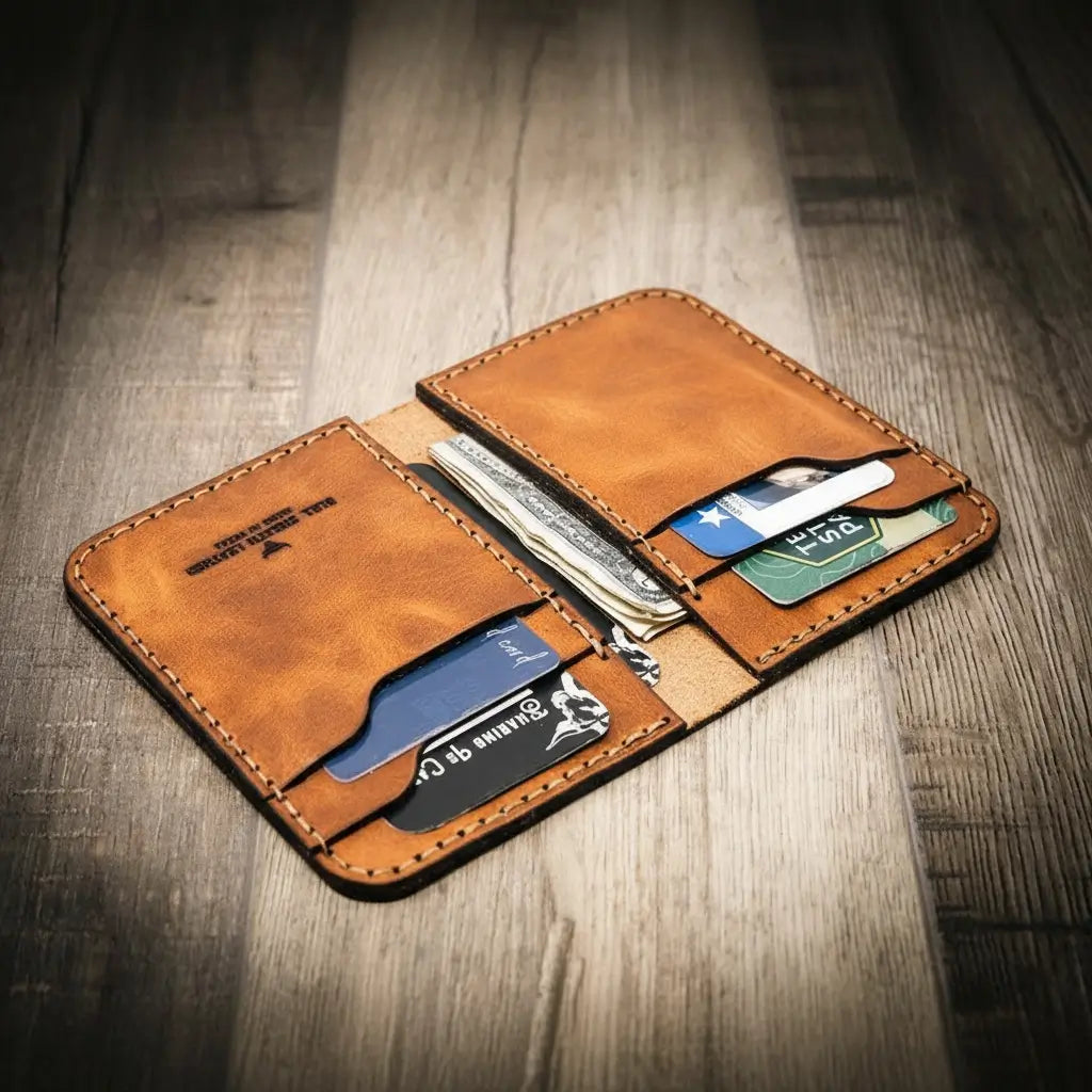 Tyler vertical leather wallet, view 9