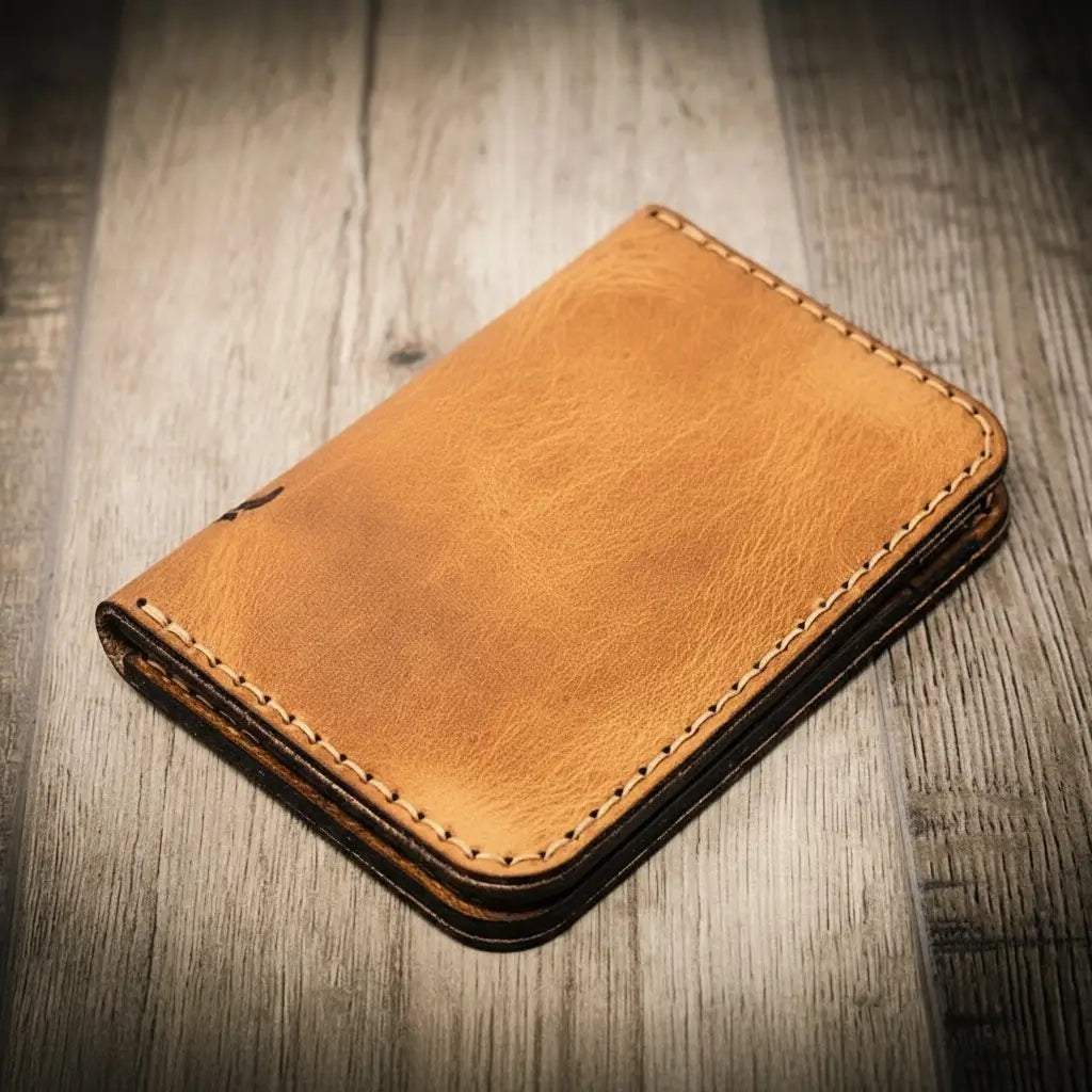 Tyler vertical leather wallet, view 2