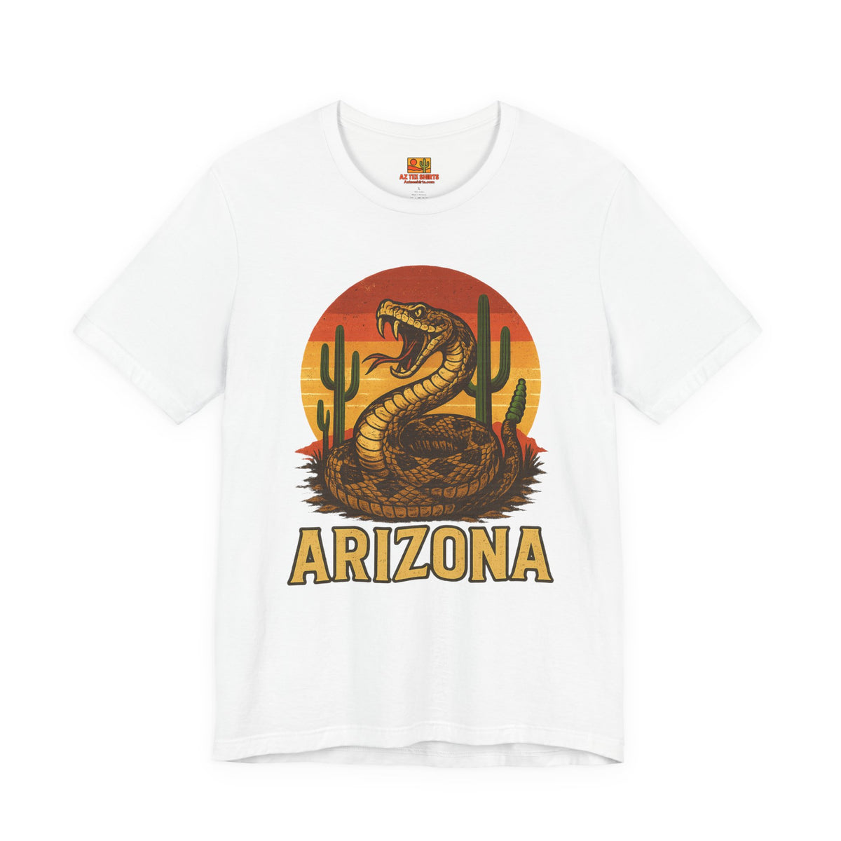 Arizona Rattlesnake Vintage Sunset Tee — detail view 2