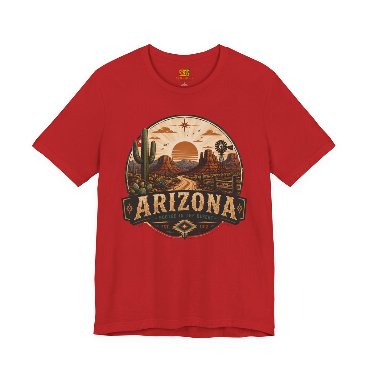 Arizona Desert Tee retro sunset cactus T-shirt by AZ Tee Shirts - view 6