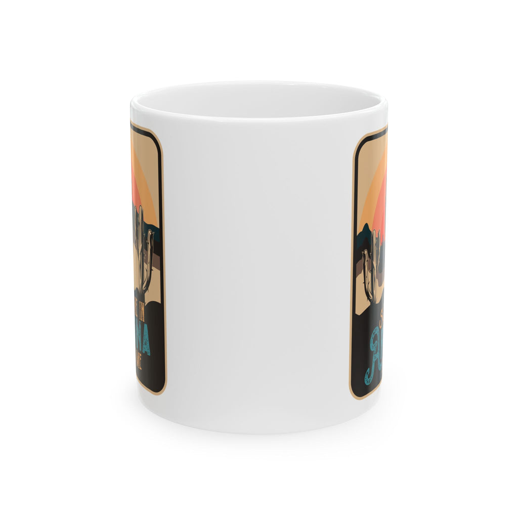 Retro Desert Landscape Ceramic Mug