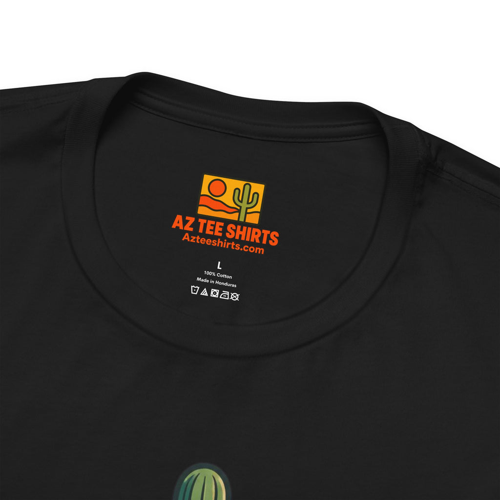 Vintage Arizona Saguaro Sunset T-Shirt – Retro Desert Southwest Tee — back view 2