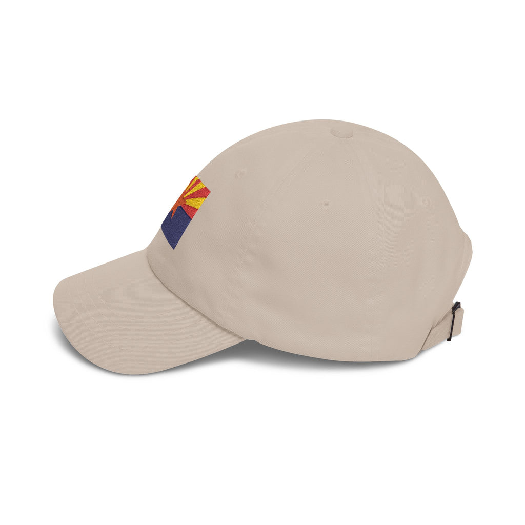 Arizona flag dad cap - Stone, left side view
