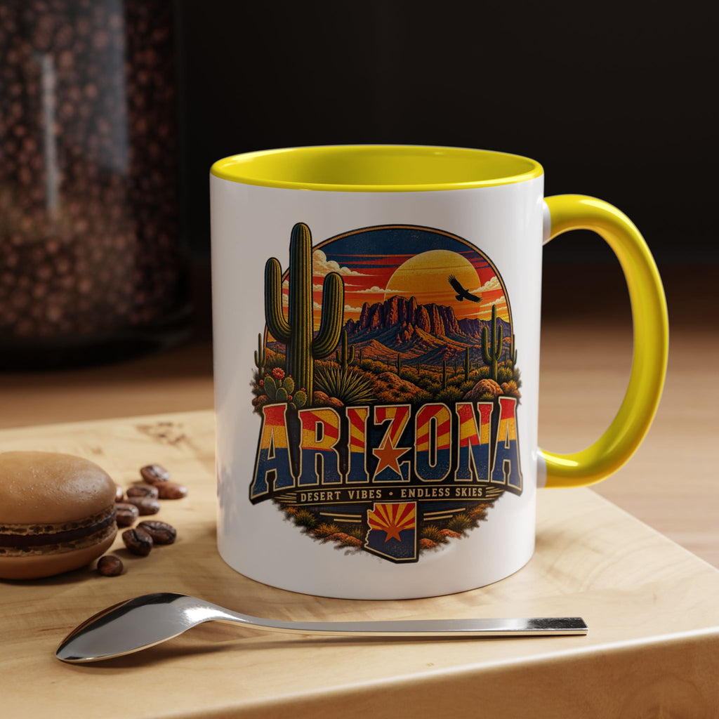 Arizona Coffee Mug – Desert Vibes Scenic Souvenir (11/15oz) — front view 2