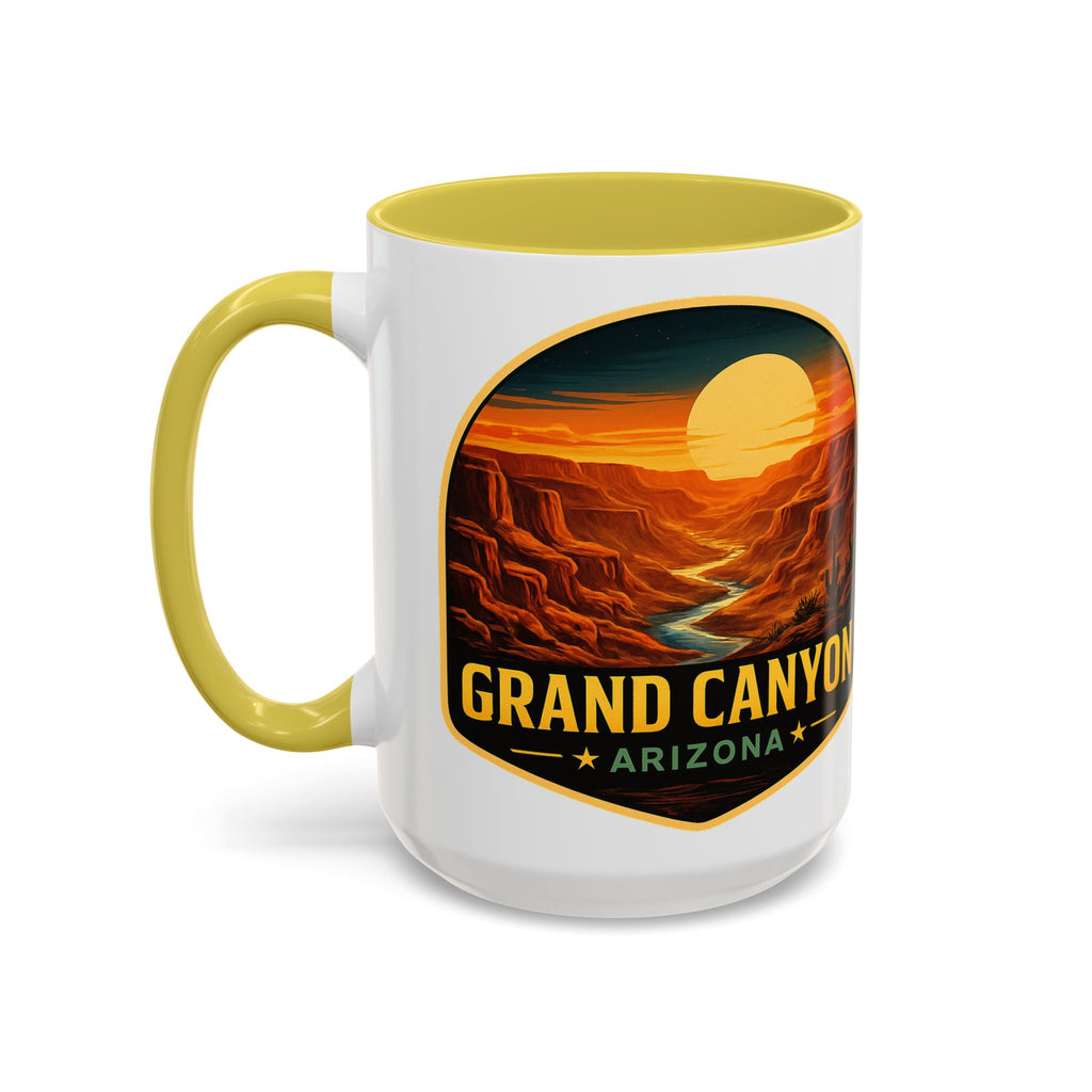 Grand Canyon Sunset Mug — Arizona Travel Coffee Cup (11oz/15oz) — back view 3