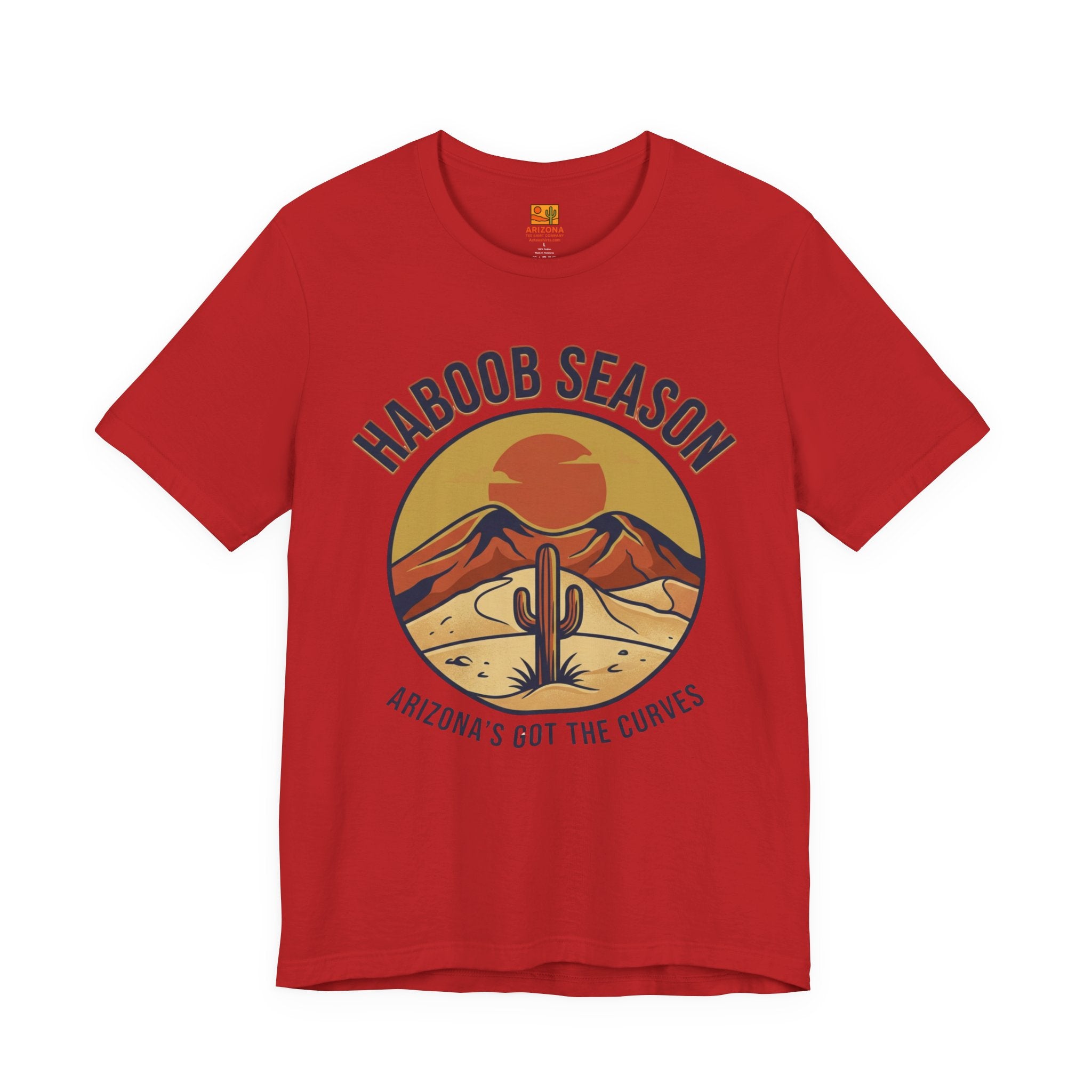 T-Shirt — "Haboob Season: Arizona's Got the Curves" Desert Storm Tee — lifestyle view