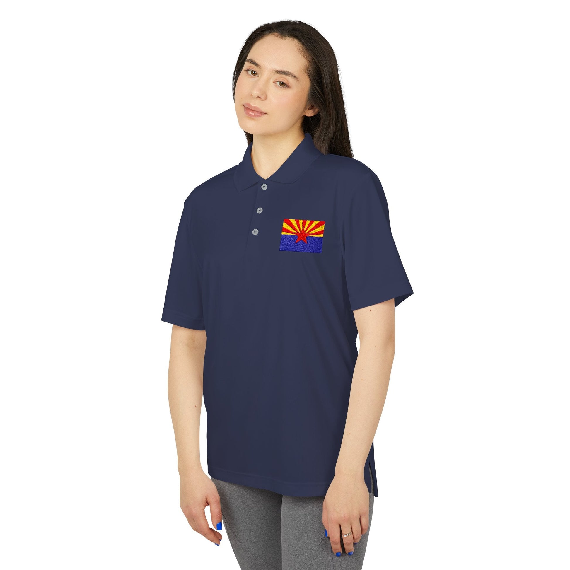 Arizona Flag Performance Polo for Active Lifestyle Printify