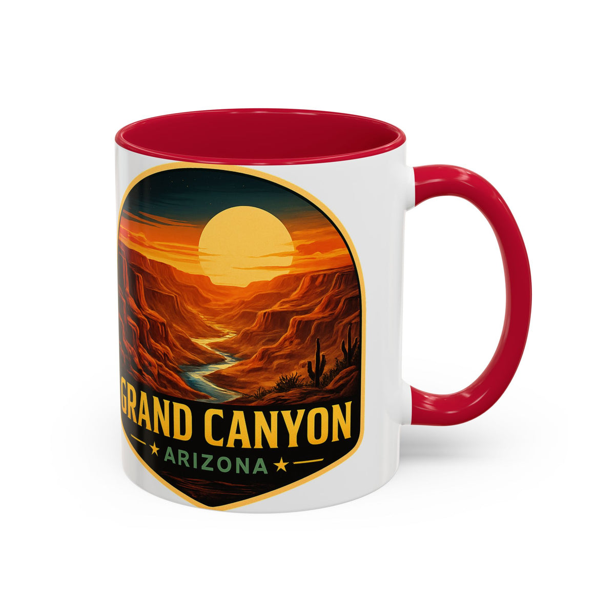 Grand Canyon Sunset Mug — Arizona Travel Coffee Cup (11oz/15oz) — lifestyle view 3