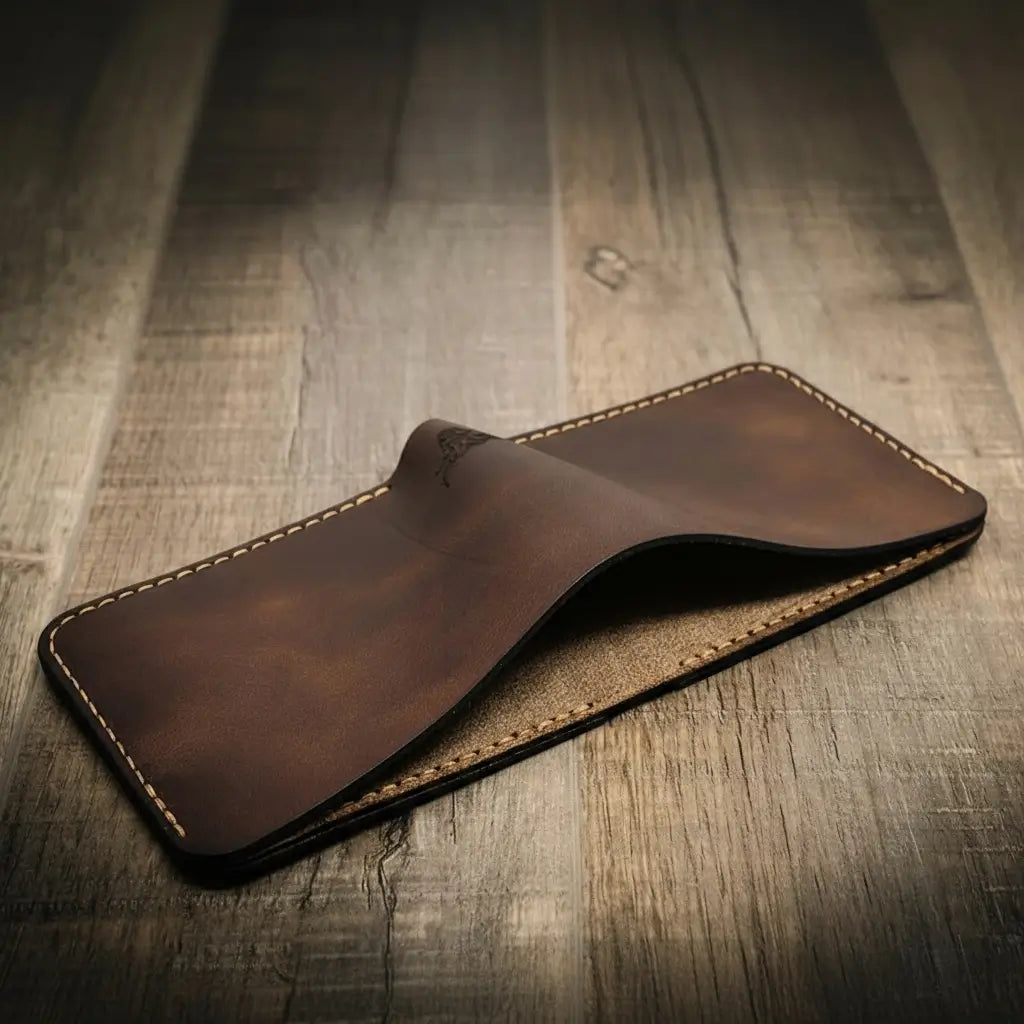 Big Bend bifold full-grain leather wallet, view 6