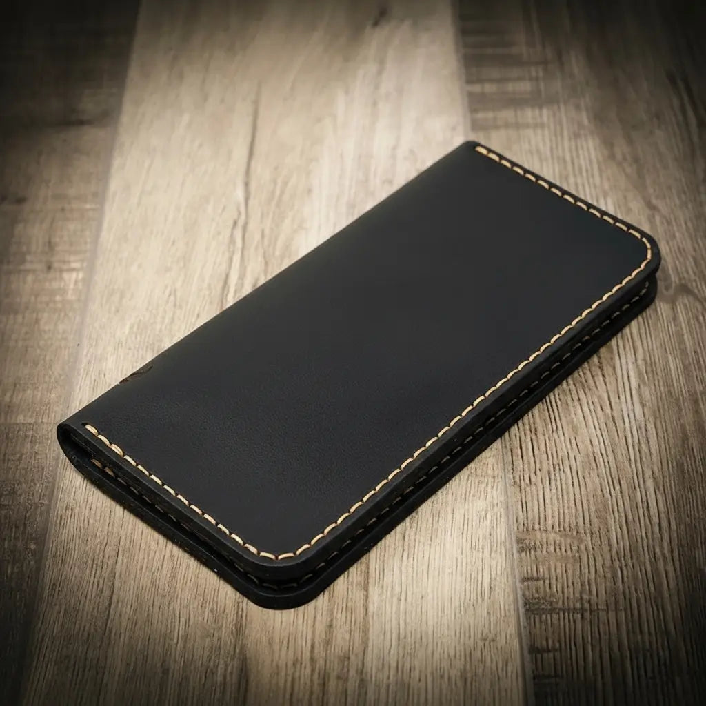 Houstonian long leather wallet, Western roper style, view 11