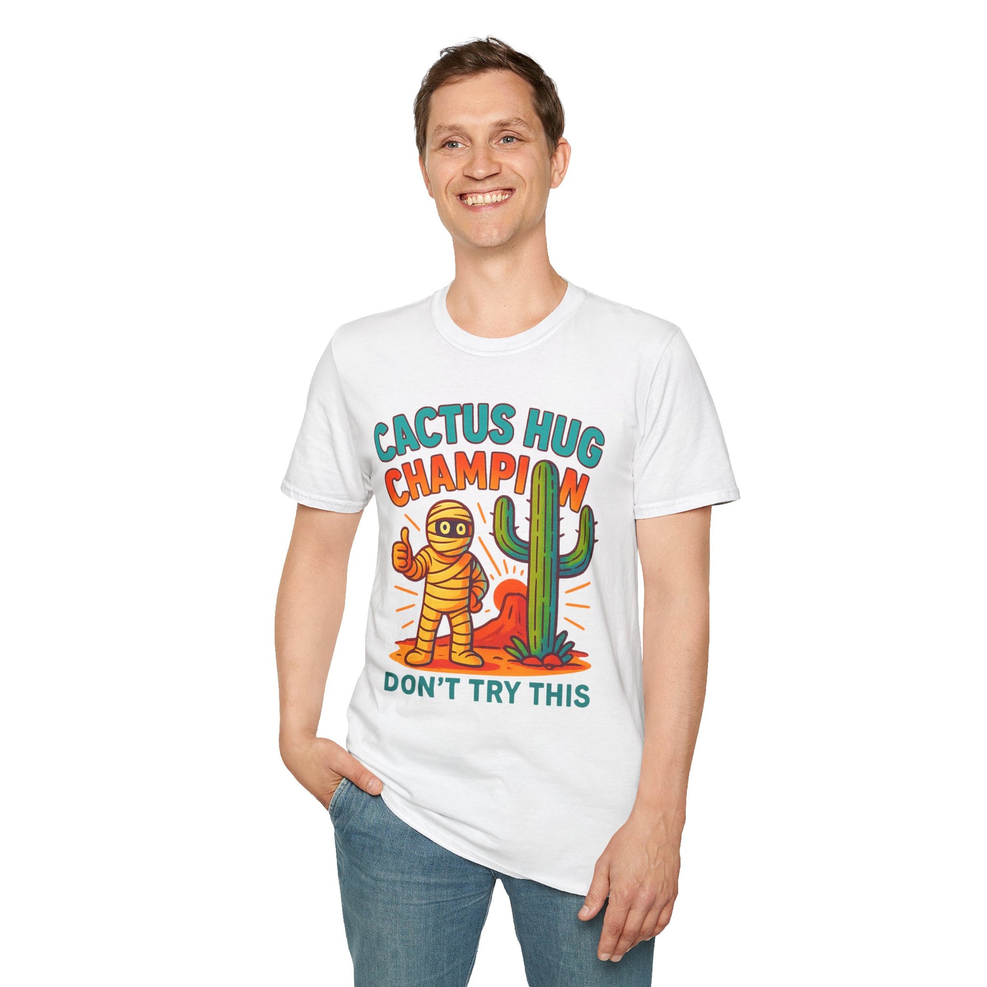 Arizona Cactus Unisex T-Shirt - Never hug a Cactus Funny Design
