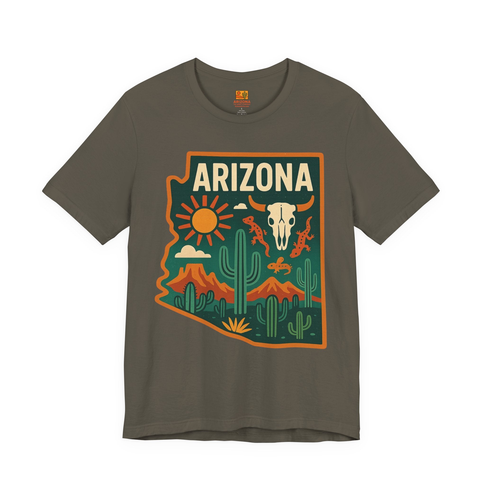 Cactus, Skull & Sunset T‑Shirt — lifestyle view