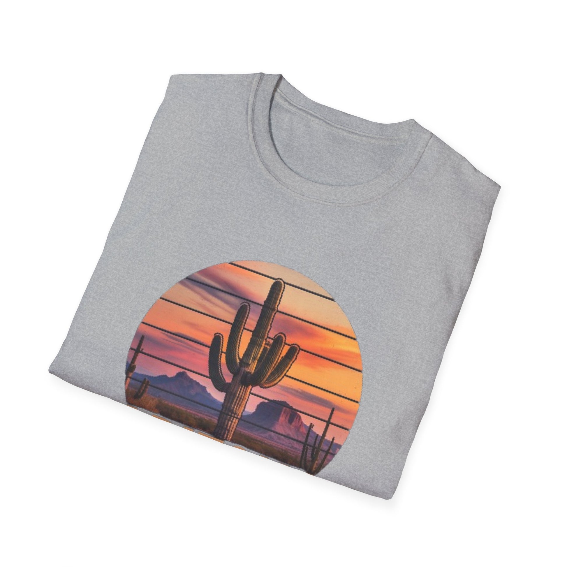 Arizona Desert Vibes Unisex Softstyle T-Shirt | Casual Wear, Gift for Travel Lovers, Summer Outfit, Adventure Tee, Nature Apparel
