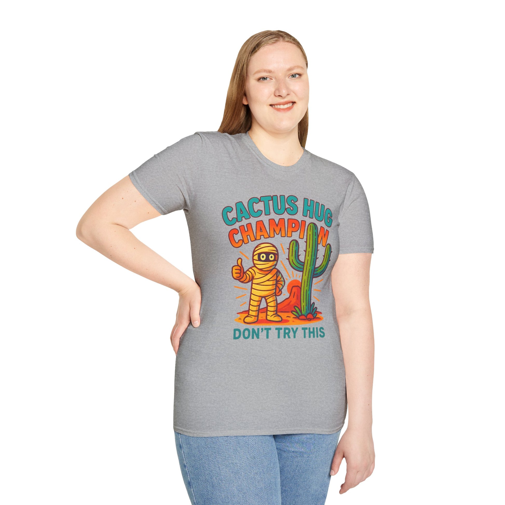 Arizona Cactus Unisex T-Shirt - Never hug a Cactus Funny Design