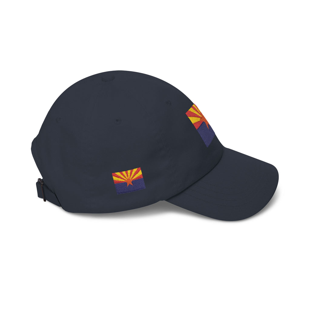 Arizona flag dad cap - Navy, side view