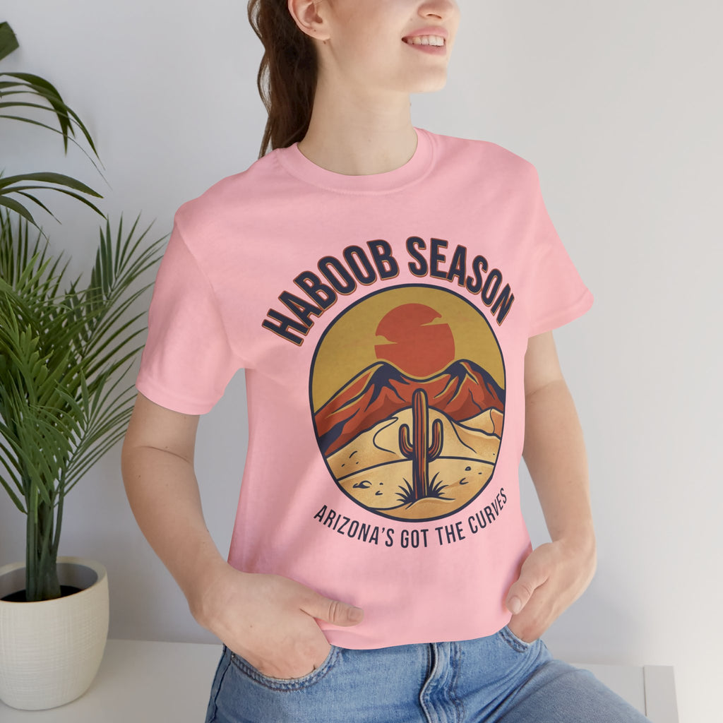 T-Shirt — "Haboob Season: Arizona's Got the Curves" Desert Storm Tee — back view