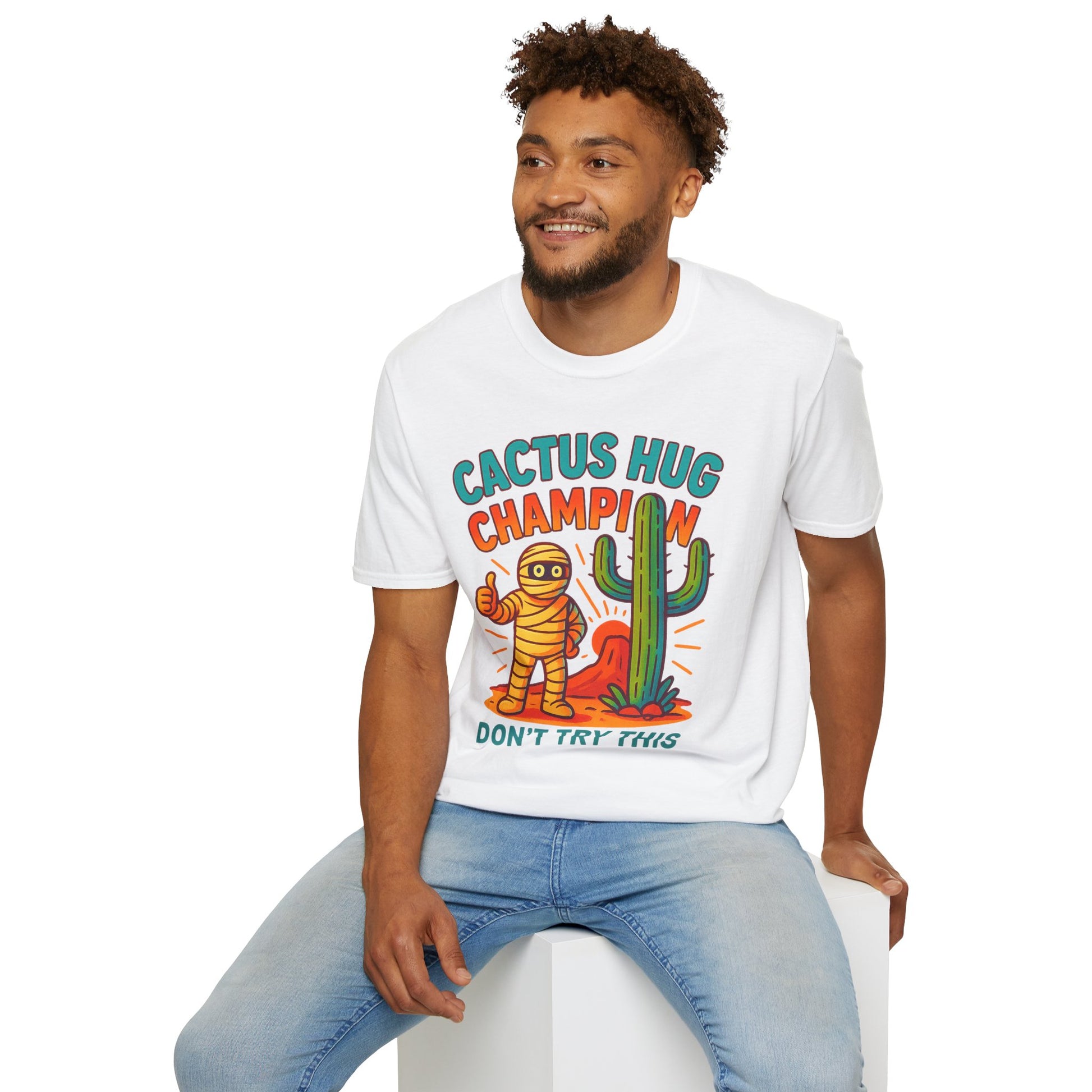 Arizona Cactus Unisex T-Shirt - Never hug a Cactus Funny Design