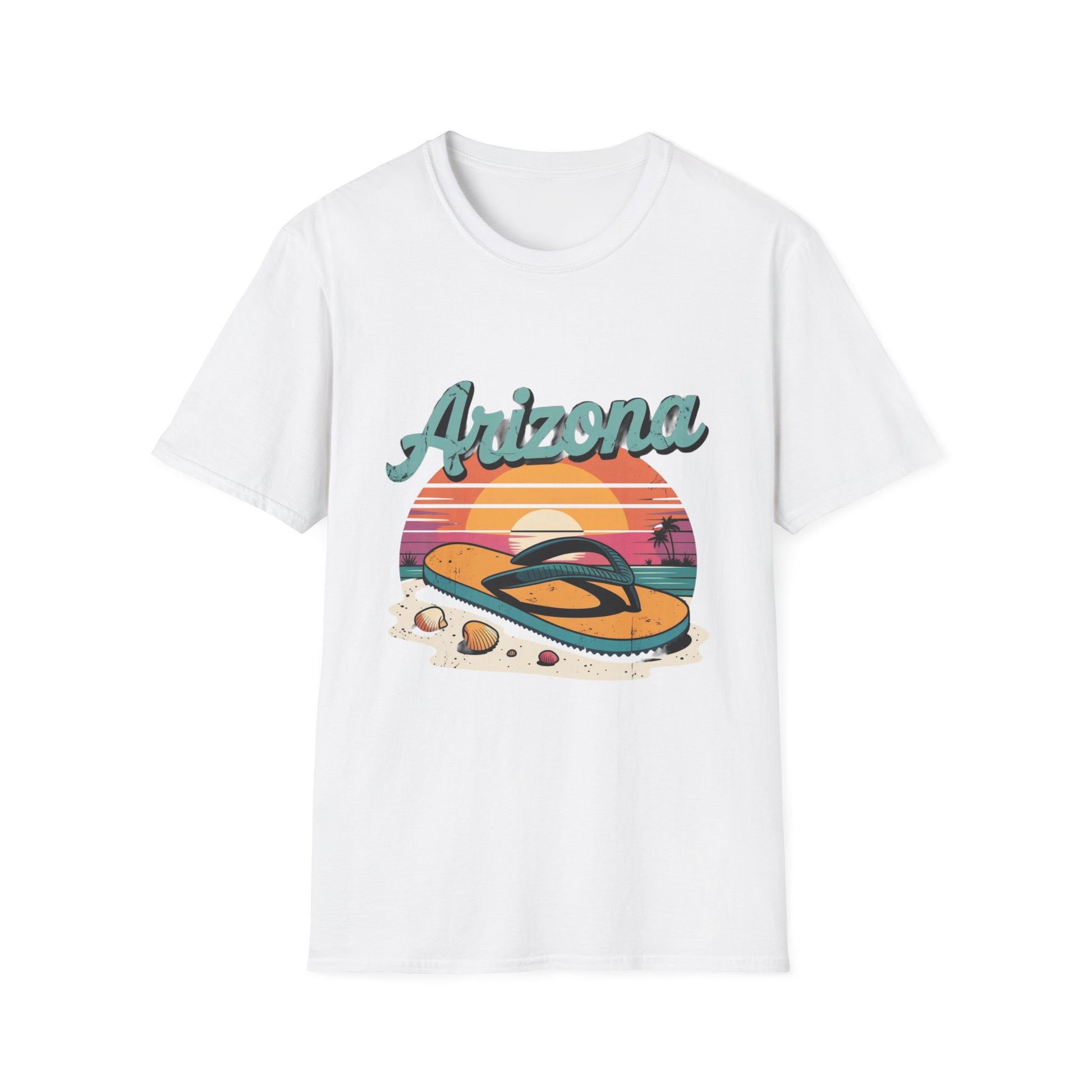 Arizona Retro Sunset T-Shirt, Vacation Shirt, Travel Tee, Summer Apparel, Beachwear, Gift for Adventure Lovers