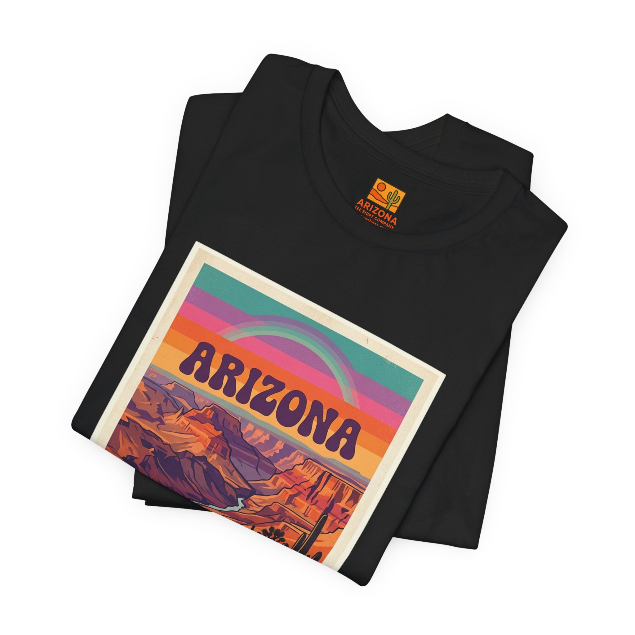 Arizona Sunset Tee — Retro Desert Graphic T-Shirt — alternate view