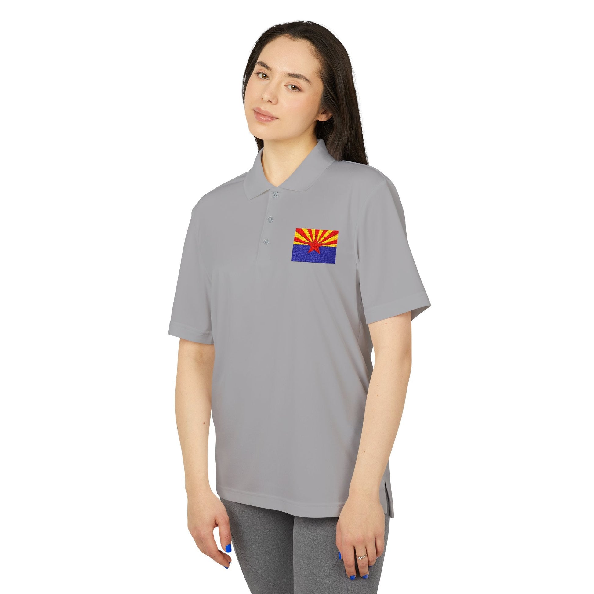 Arizona Flag Performance Polo for Active Lifestyle Printify