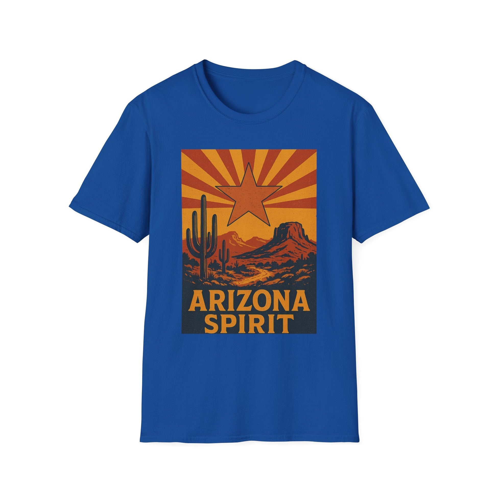 Arizona Spirit Unisex Softstyle T-Shirt - Retro Desert Design Printify