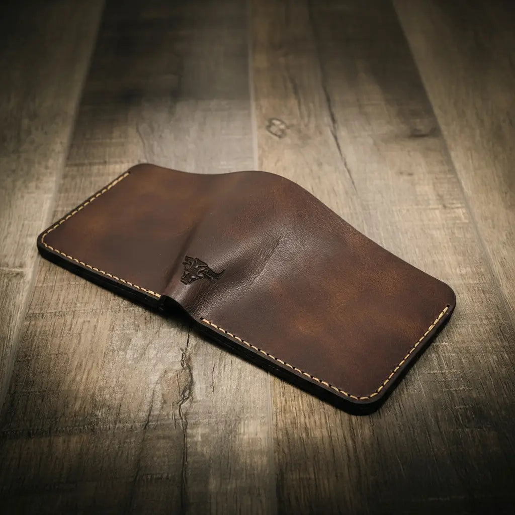 Big Bend bifold full-grain leather wallet, view 8