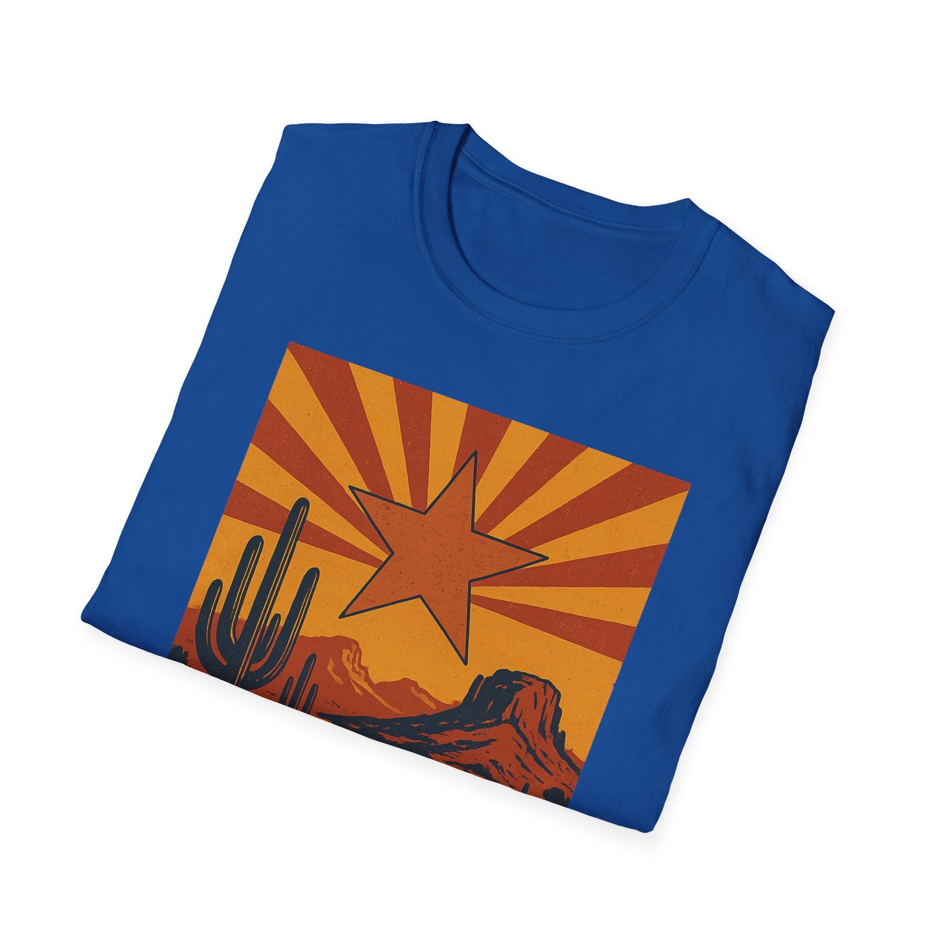 Arizona Spirit Unisex Softstyle T-Shirt - Retro Desert Design Printify