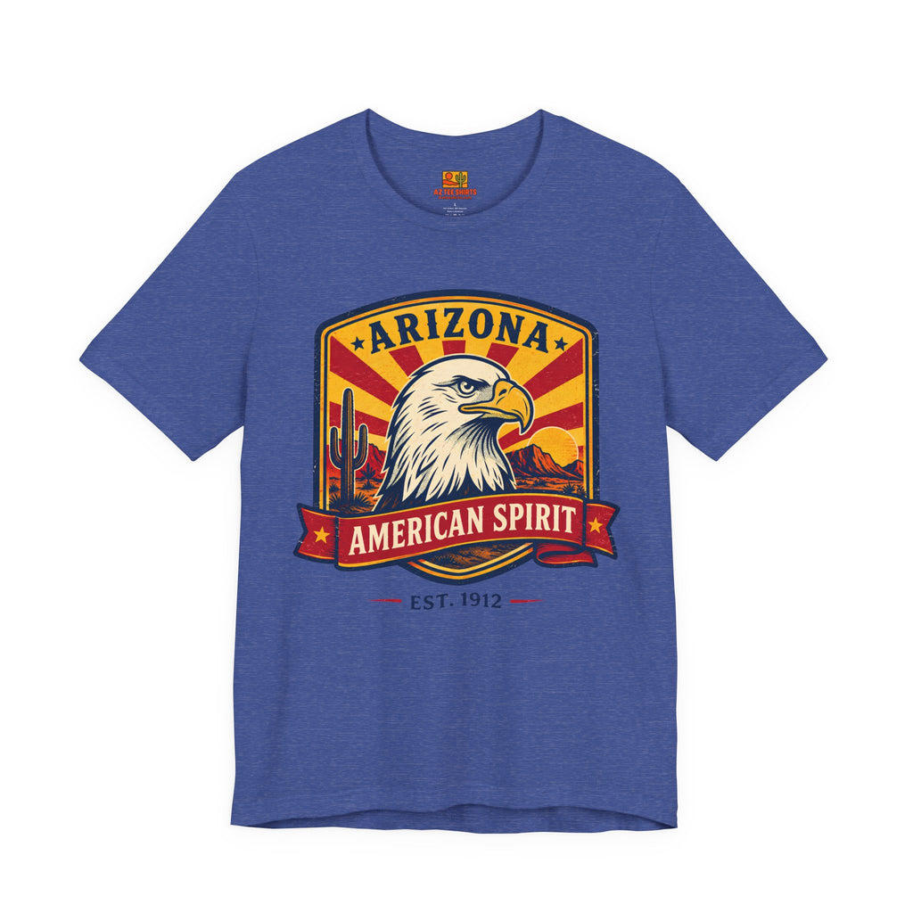 Arizona American Spirit Eagle T-Shirt — Patriotic Desert Vintage Graphic Tee — lifestyle view