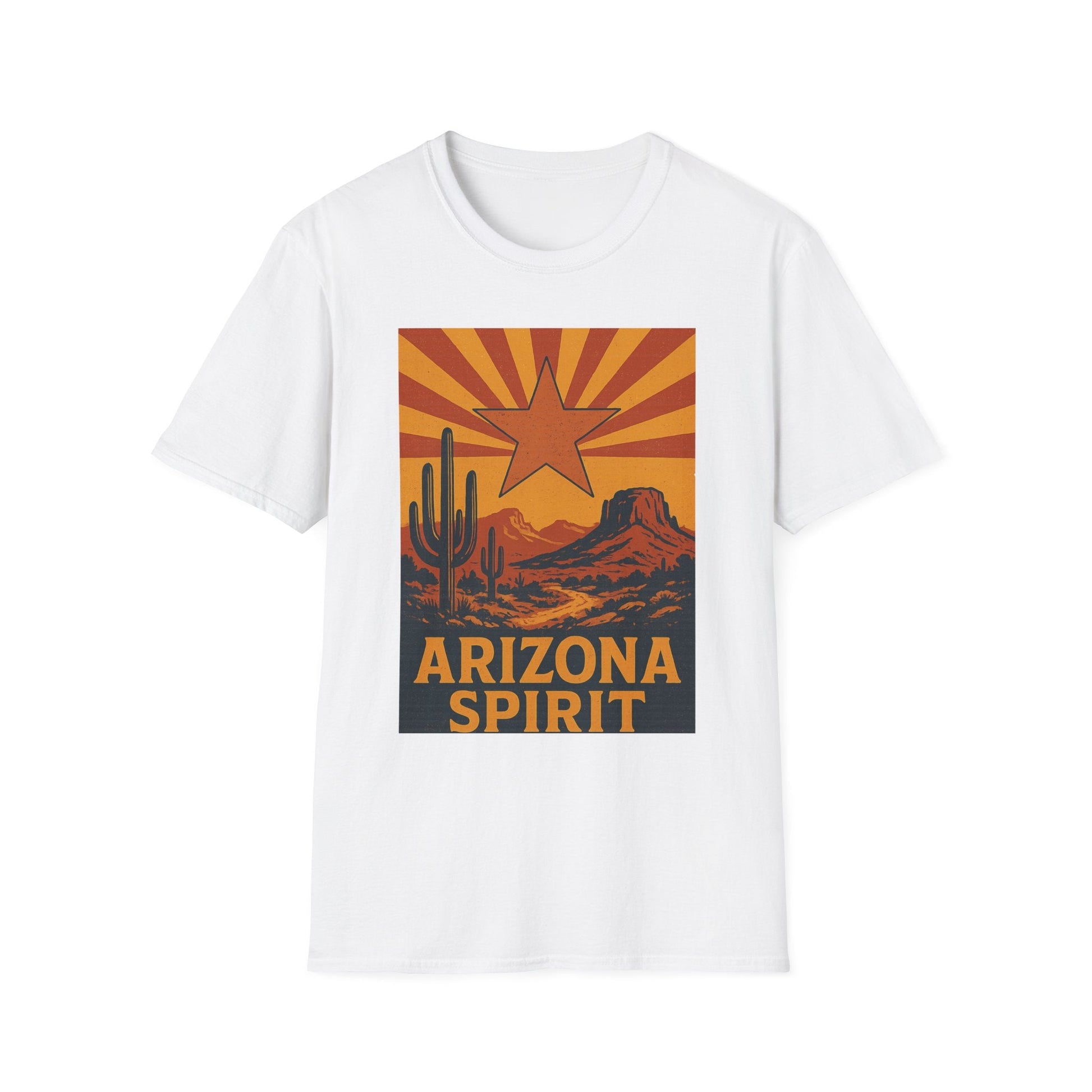 Arizona Spirit Unisex Softstyle T-Shirt - Retro Desert Design Printify