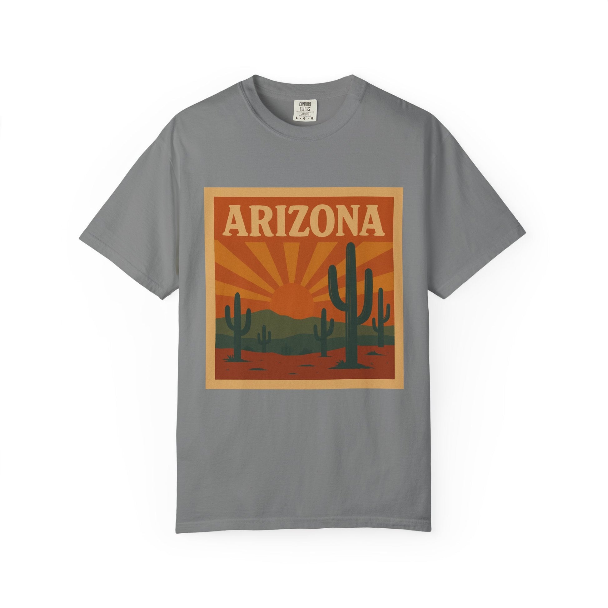 Arizona Sunset Unisex Garment-Dyed T-Shirt Printify