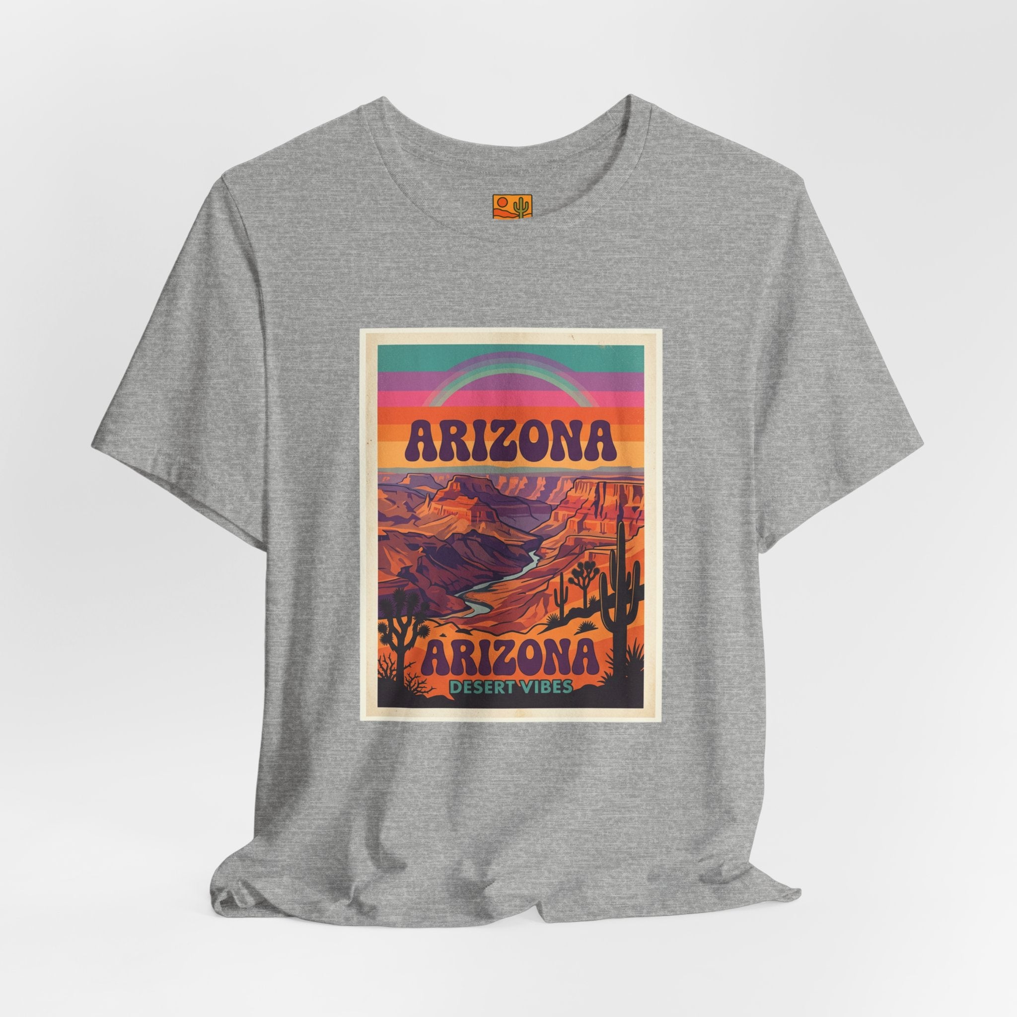 Arizona Sunset Tee — Retro Desert Graphic T-Shirt — lifestyle view 2