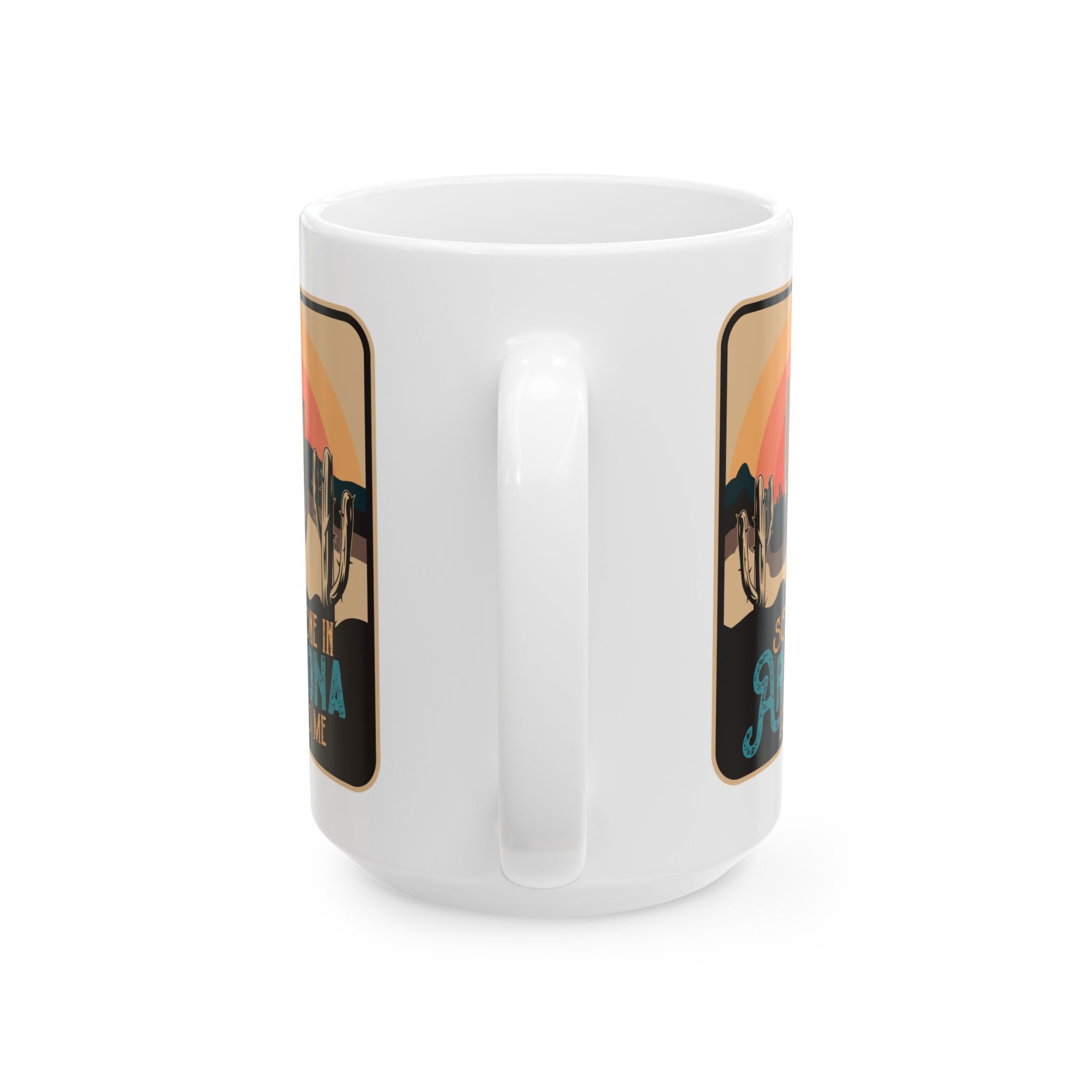 Retro Desert Landscape Ceramic Mug
