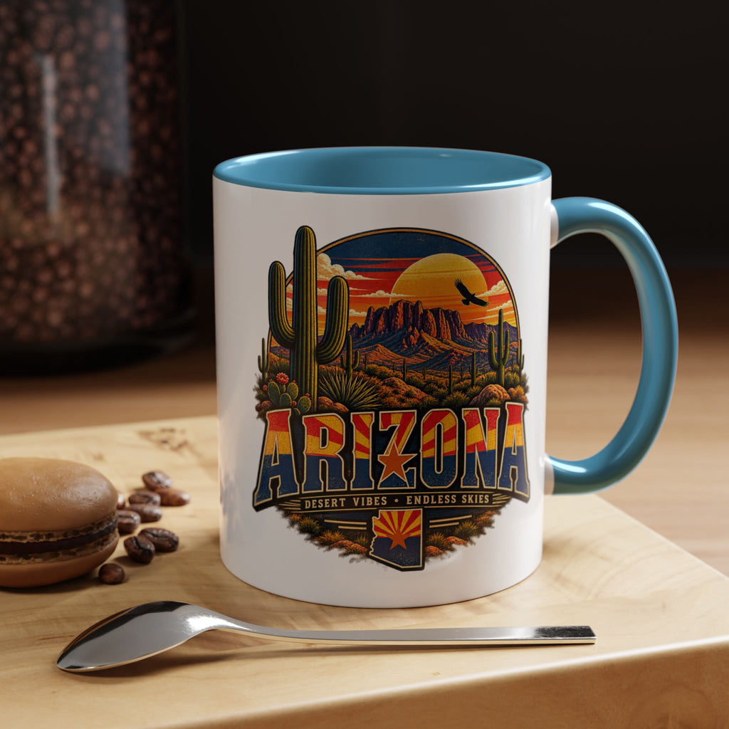 Arizona Coffee Mug – Desert Vibes Scenic Souvenir (11/15oz) — front view