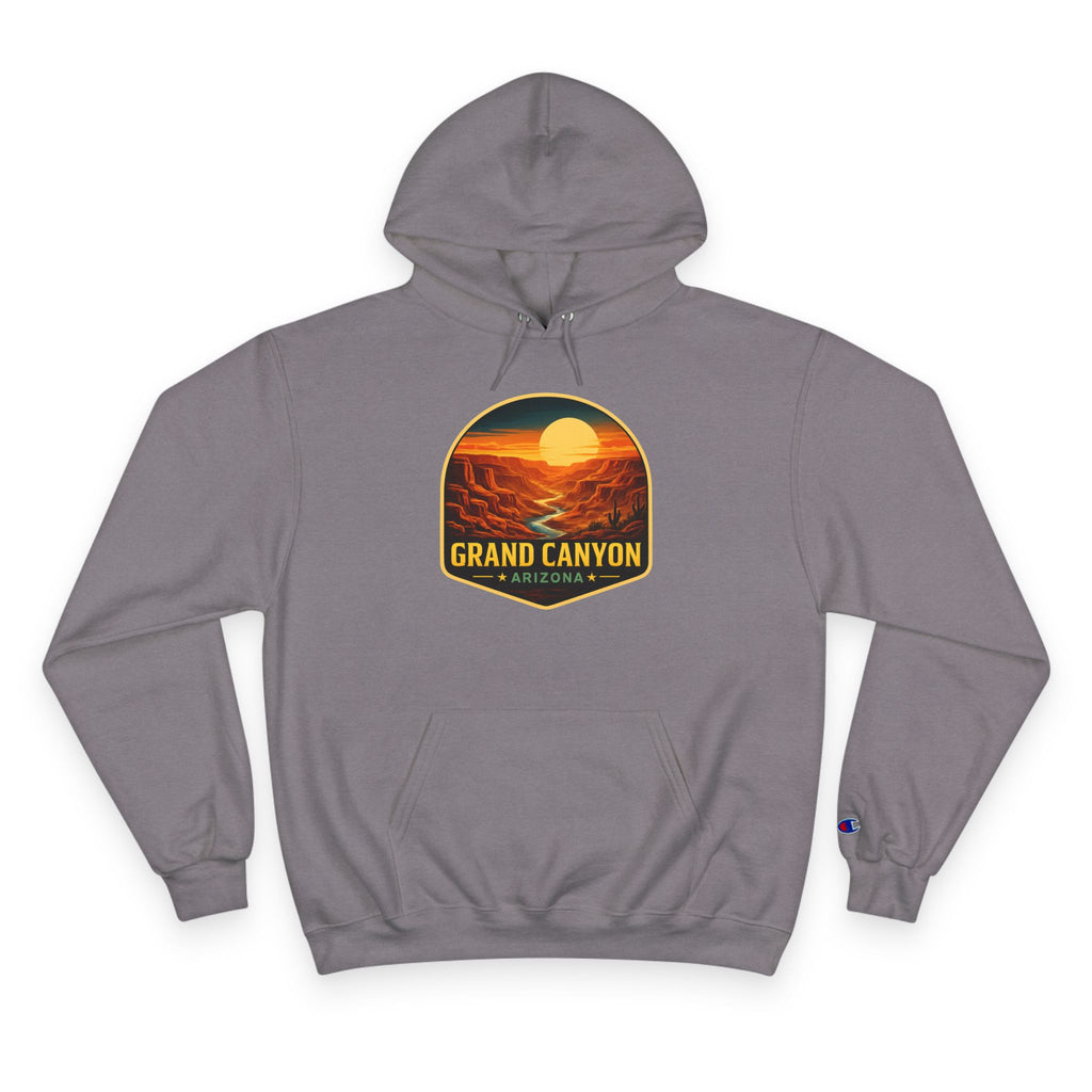 Arizona Desert Hoodie — Grand Canyon Sunset Badge Pullover