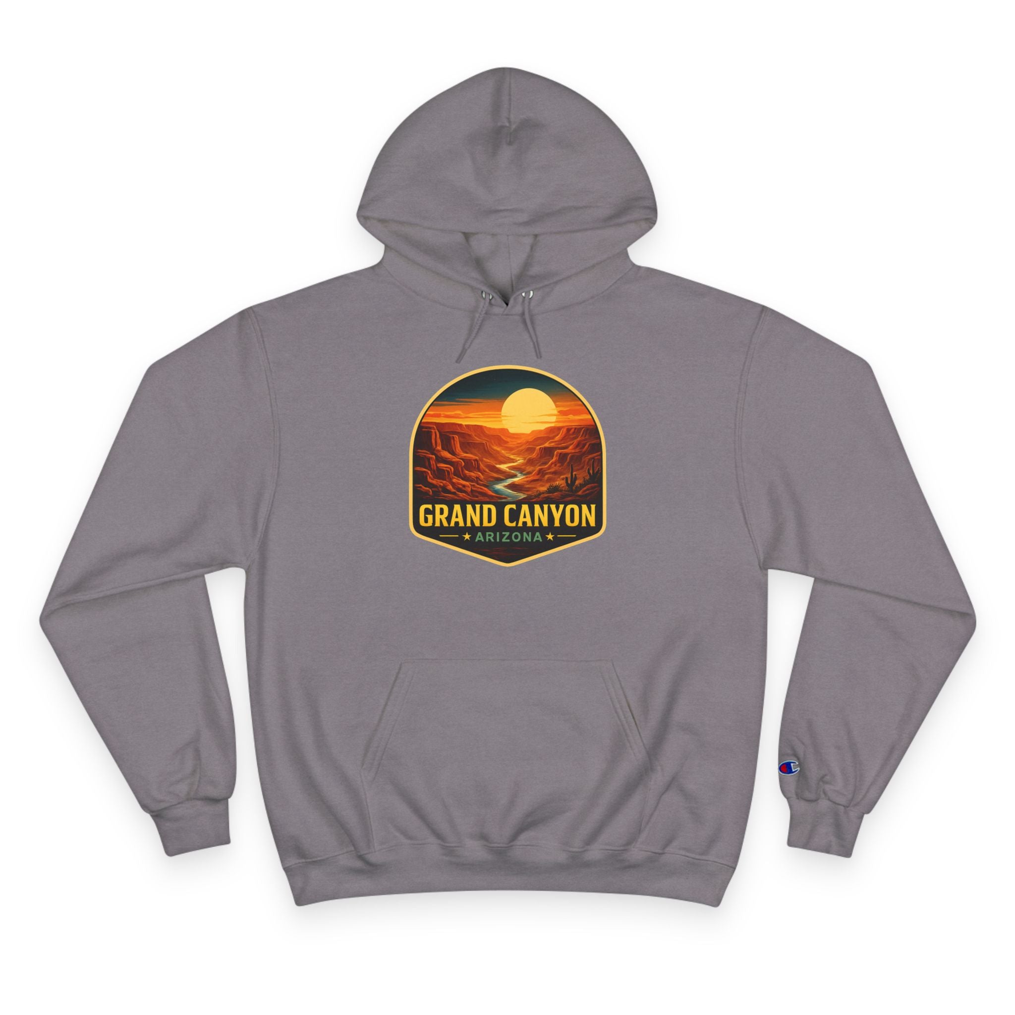 Arizona Desert Hoodie — Grand Canyon Sunset Badge Pullover