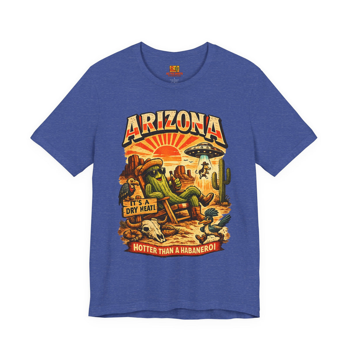 "Hotter Than a Habanero" T-Shirt — Funny Arizona Spicy Heat Tee — front view 2