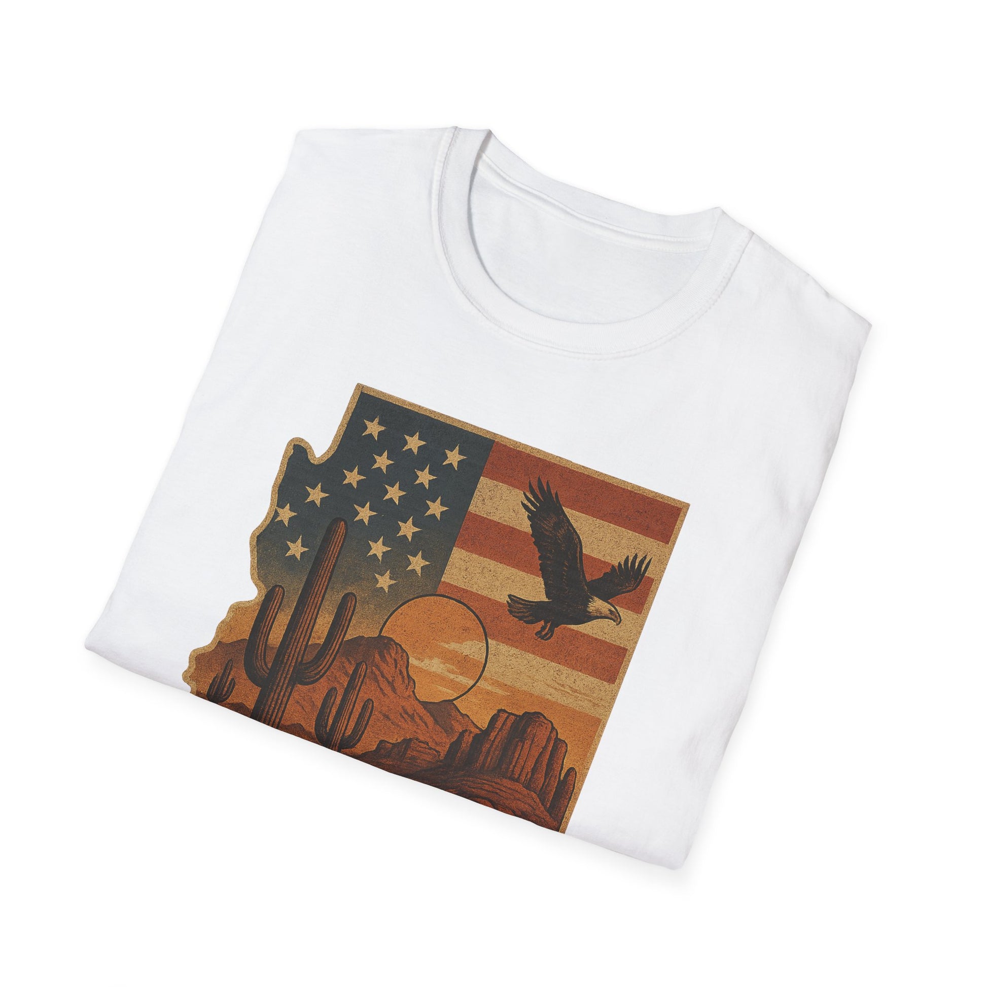 Arizona Desert Vibes Unisex T-Shirt, Casual Outfit, Souvenir Tee, Gift for Travelers, Southwestern Style, Arizona Pride
