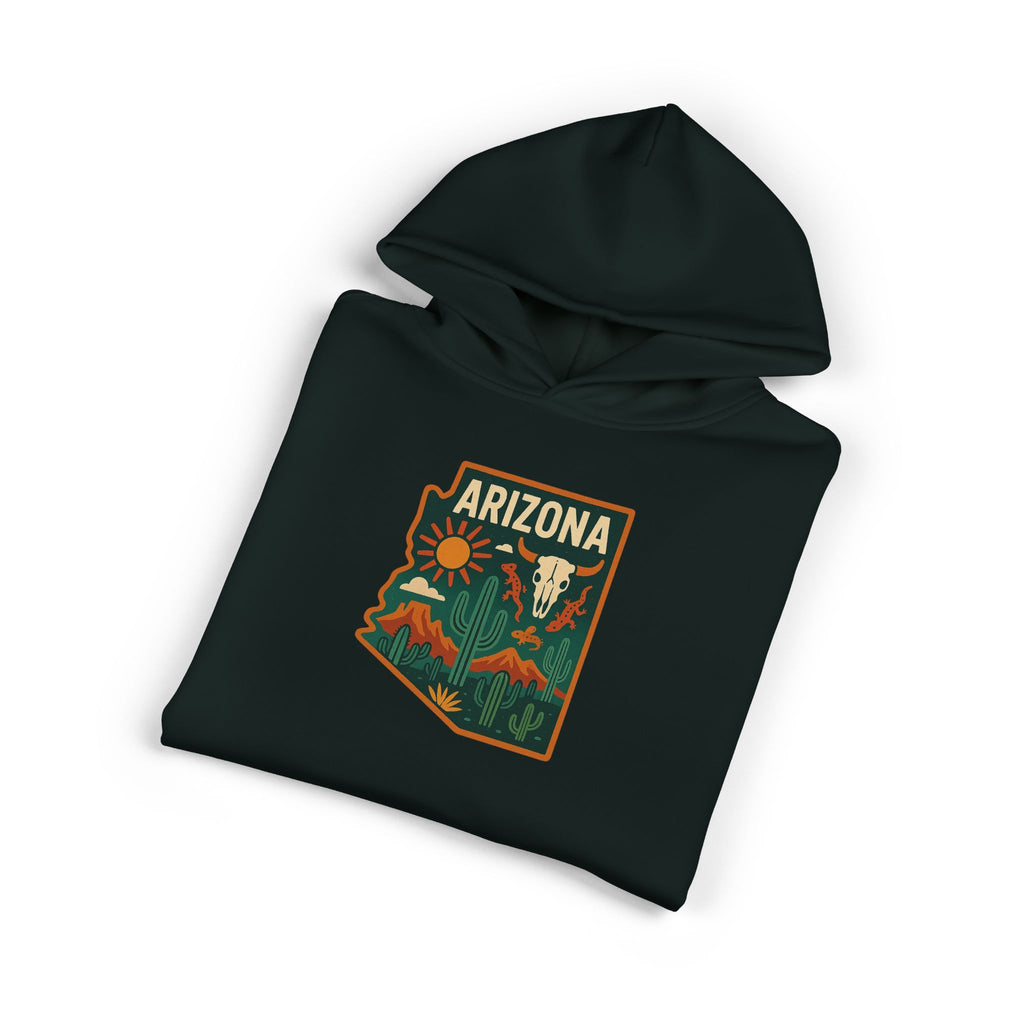 Arizona Desert Hoodie — State Outline Badge Pullover